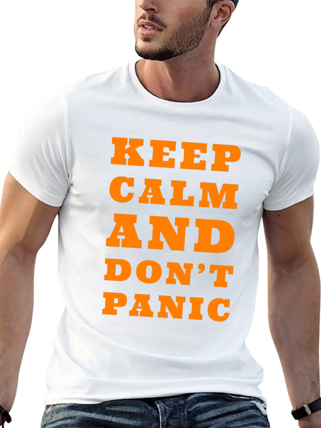 Keep Calm and Dont Panic T-Shirt - Black