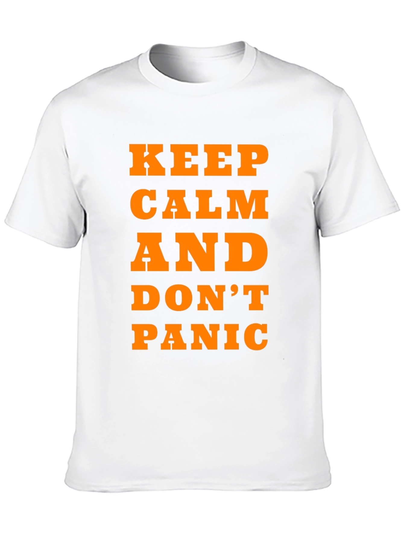 Keep Calm and Dont Panic T-Shirt - Black
