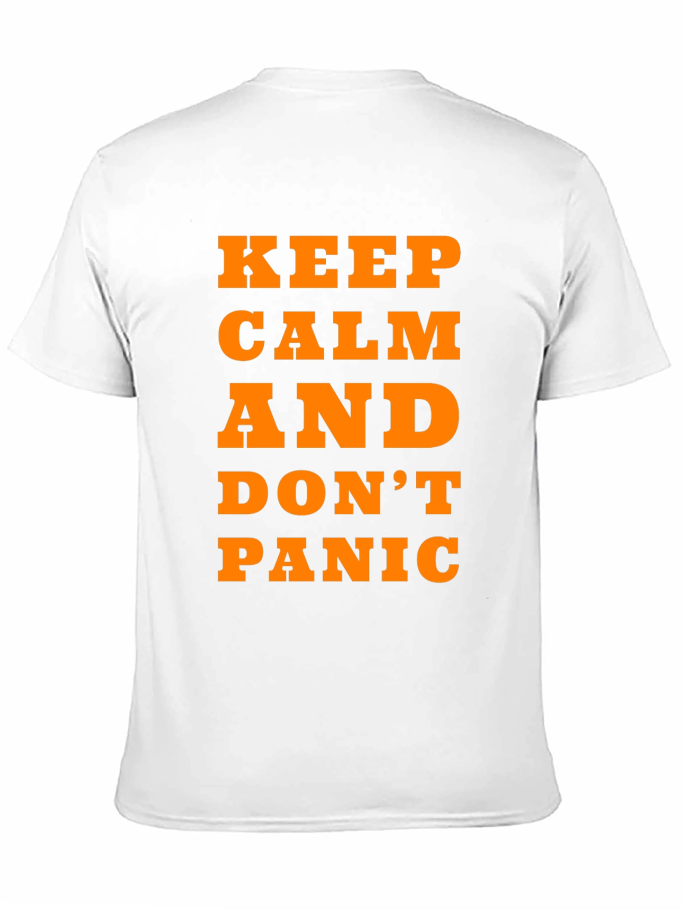 Keep Calm and Dont Panic T-Shirt - Black