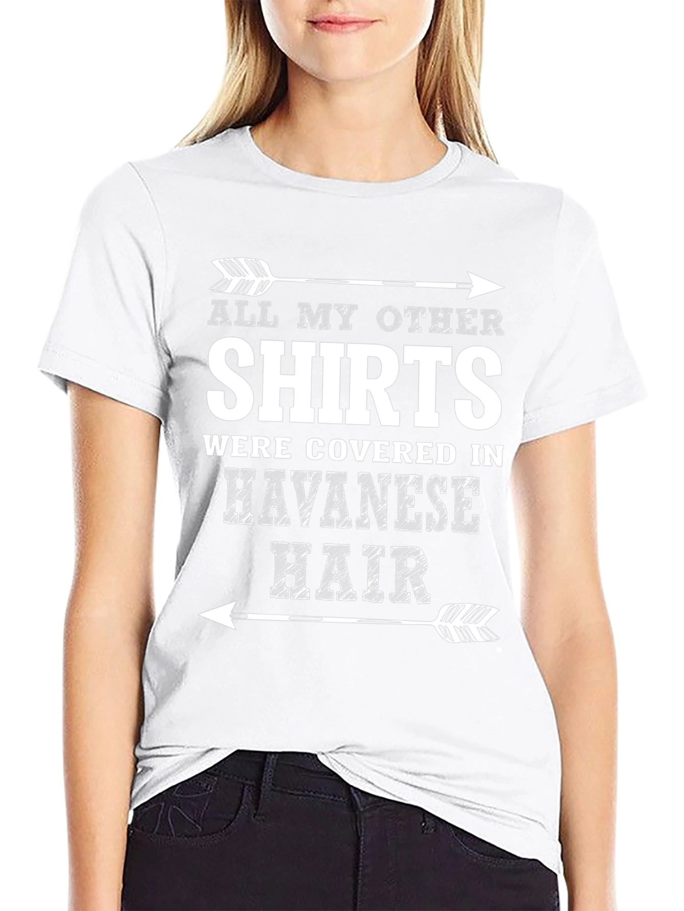 Havanese Hair T-Shirt - Novelty Dog Lover Tee