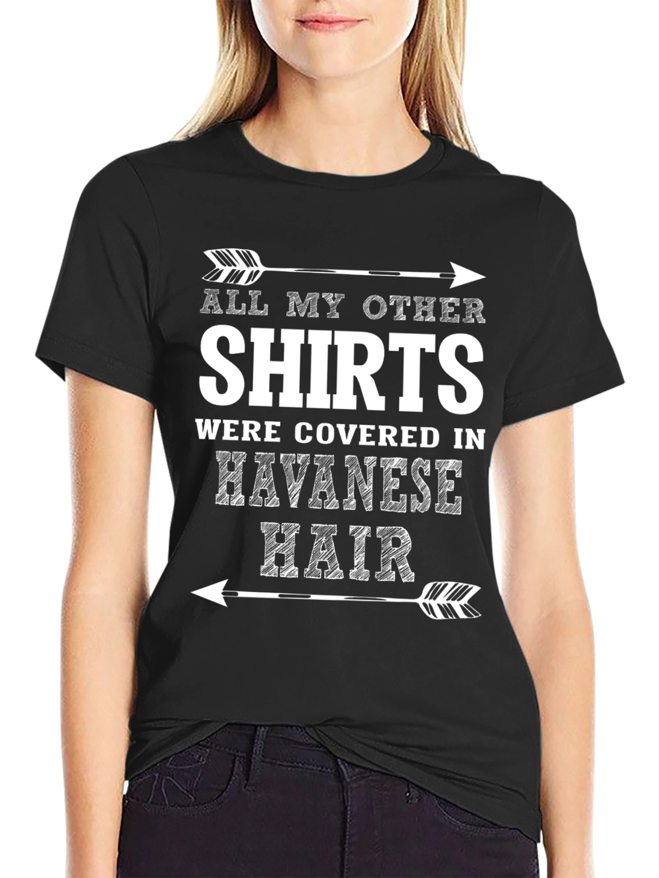 Havanese Hair T-Shirt - Novelty Dog Lover Tee