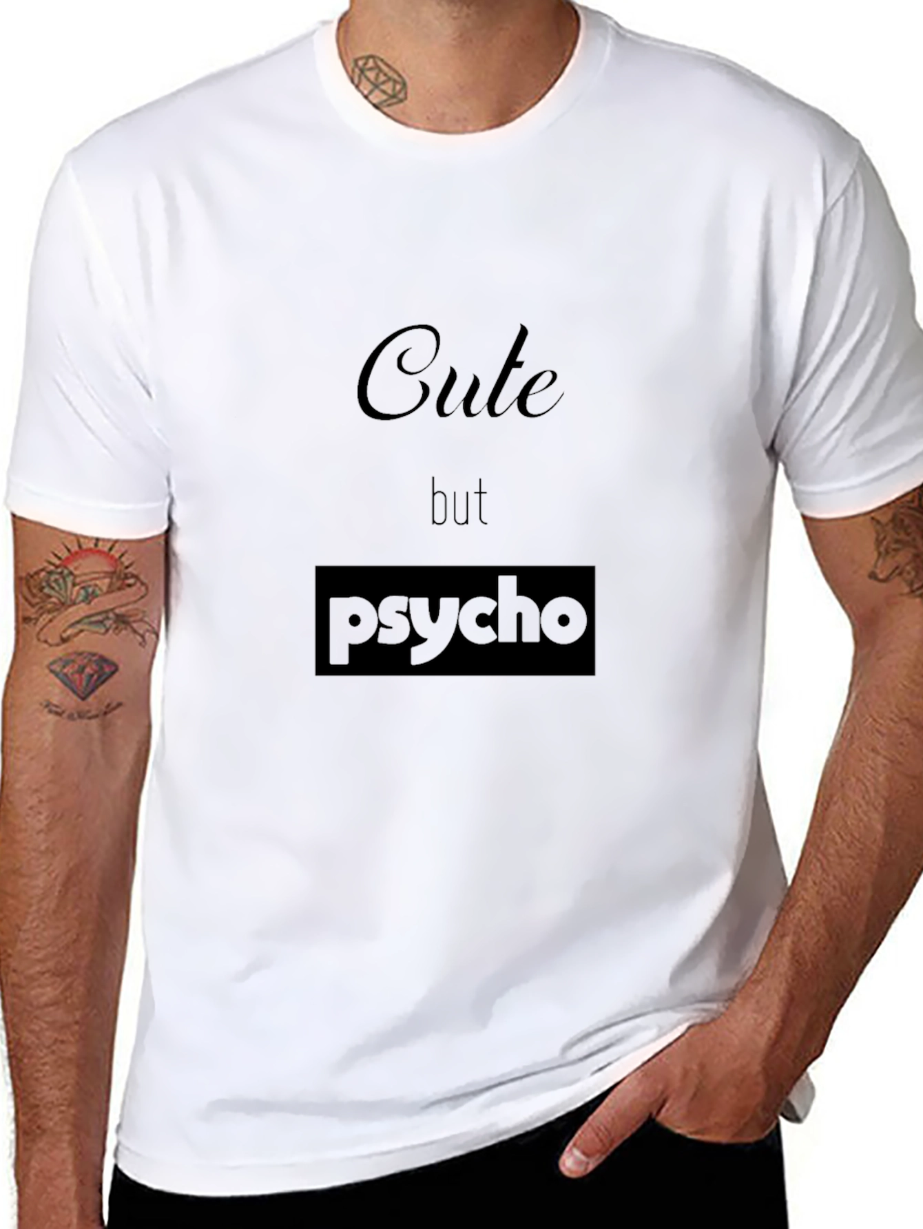 Cute but Psycho Black T-Shirt