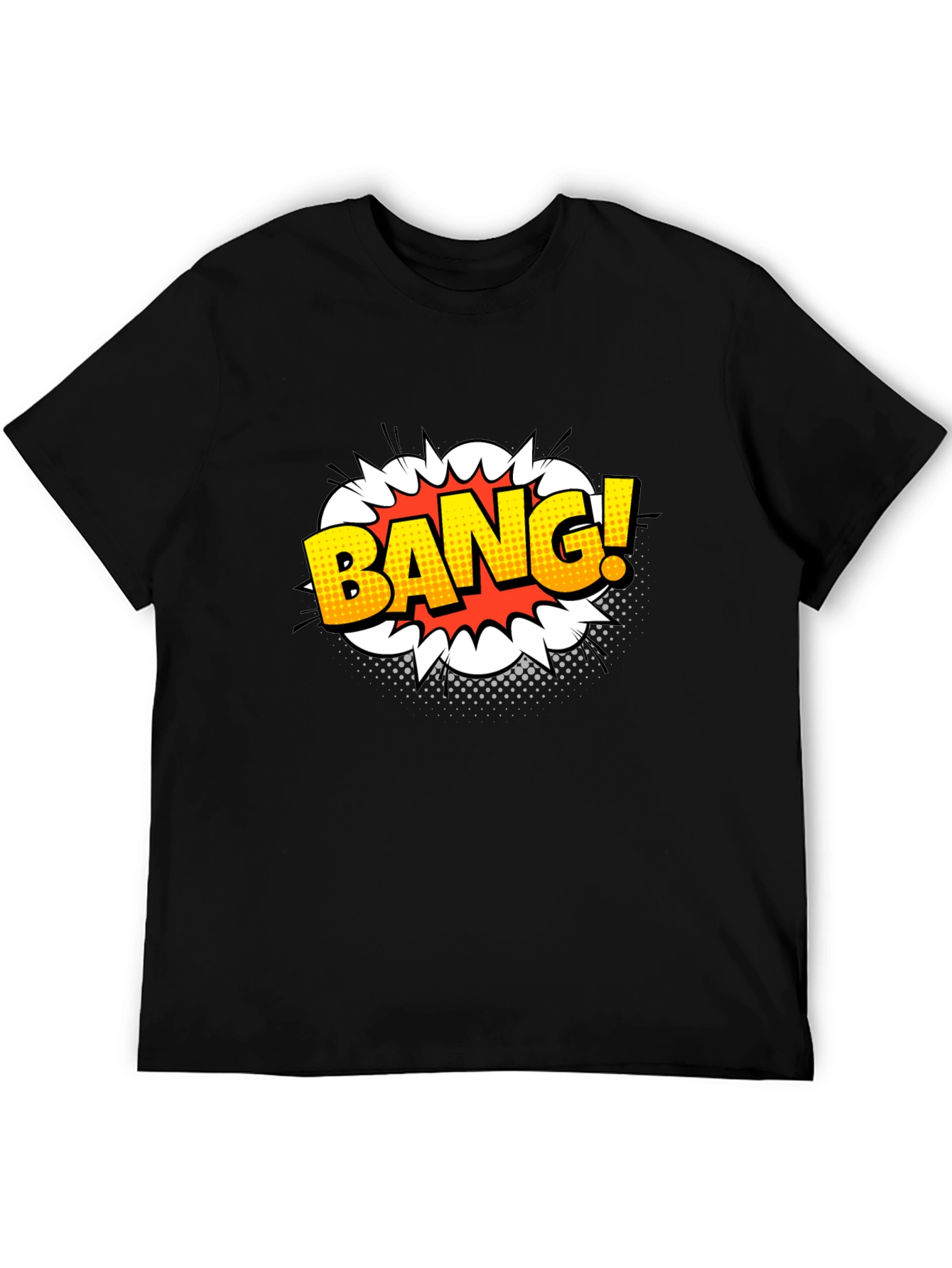 Bang! Graphic Print Black T-Shirt