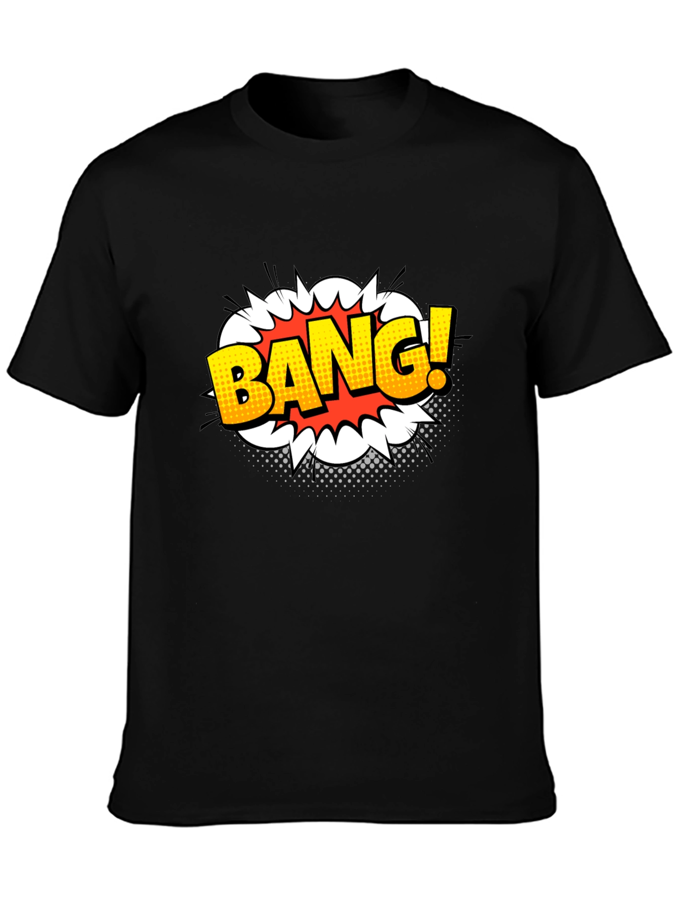 Bang! Graphic Print Black T-Shirt