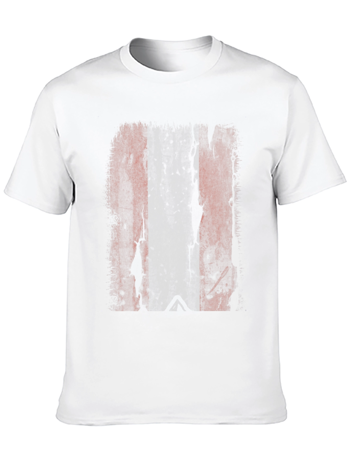 Distressed Flag Graphic Tee - Black