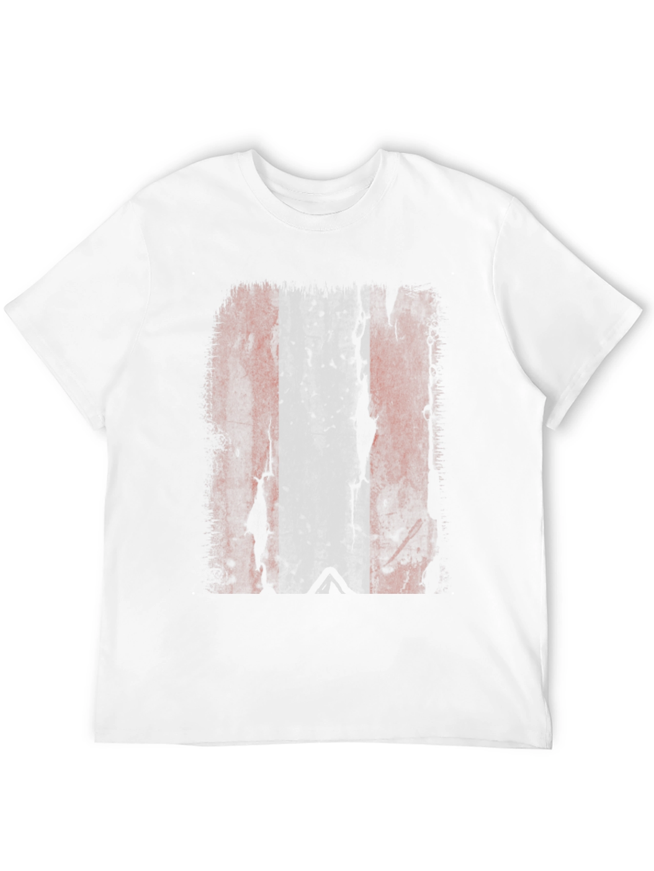 Distressed Flag Graphic Tee - Black
