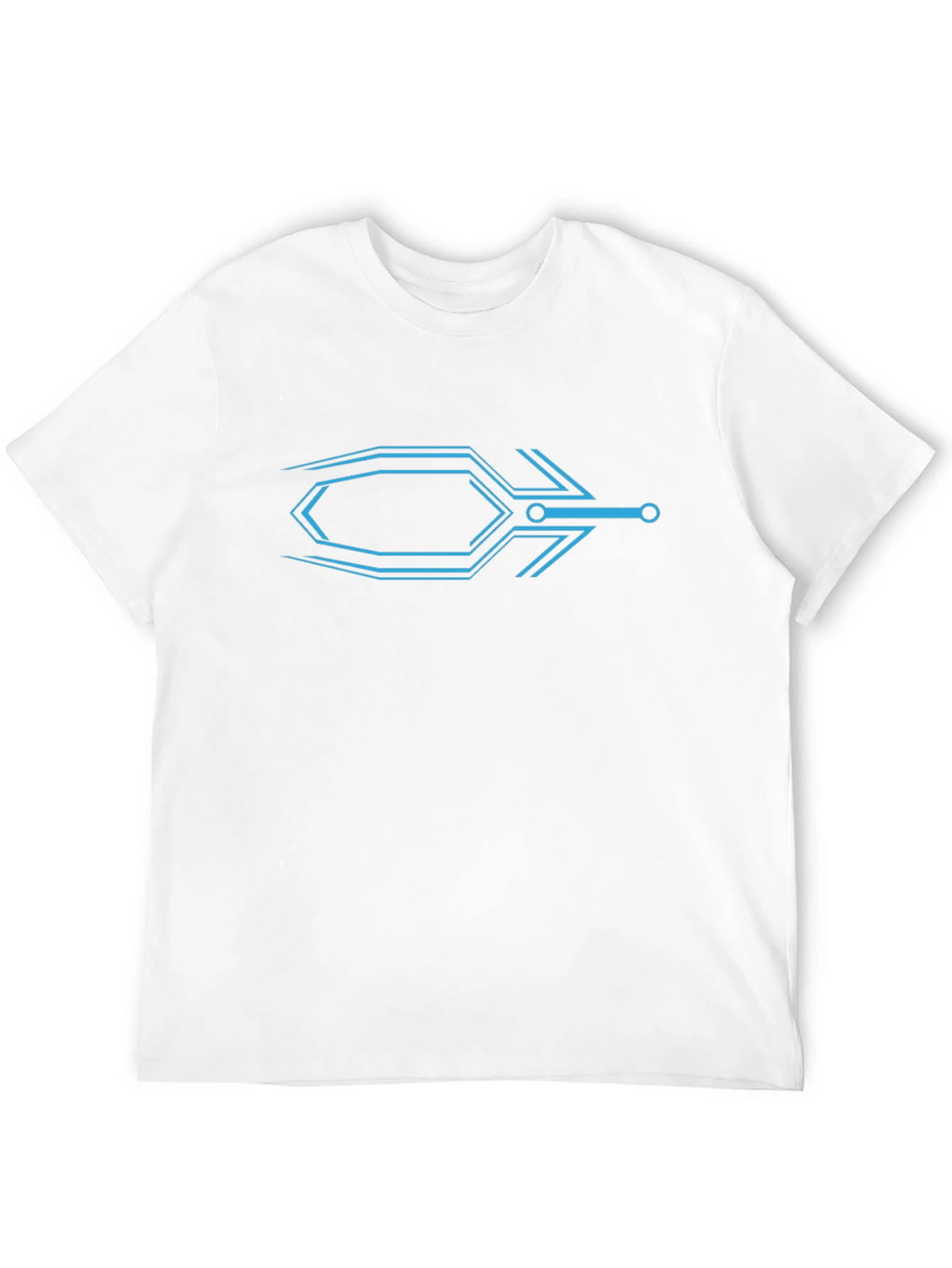 Futuristic Arrow Graphic Black T-Shirt