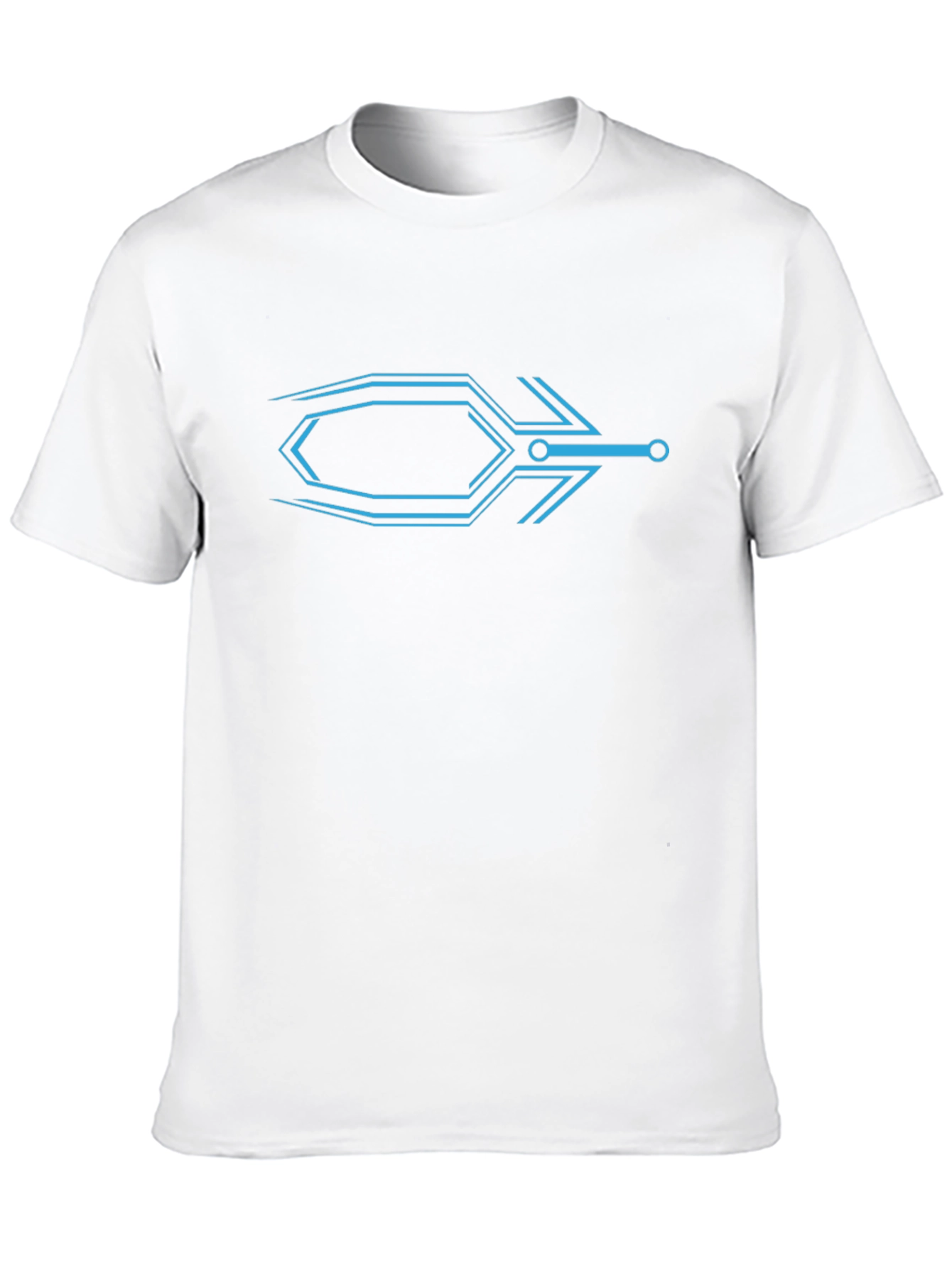 Futuristic Arrow Graphic Black T-Shirt