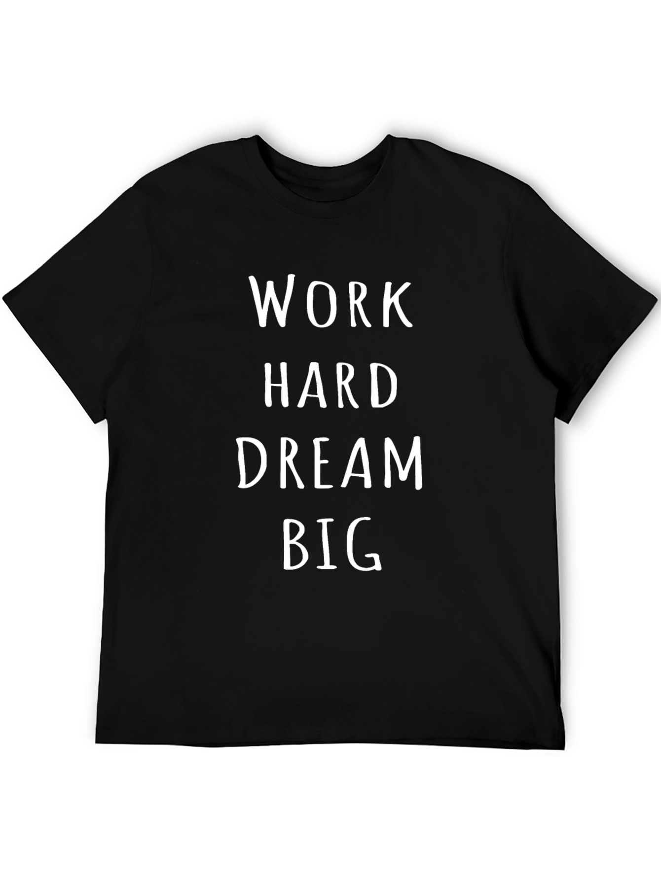 Work Hard Dream Big Black Graphic Tee