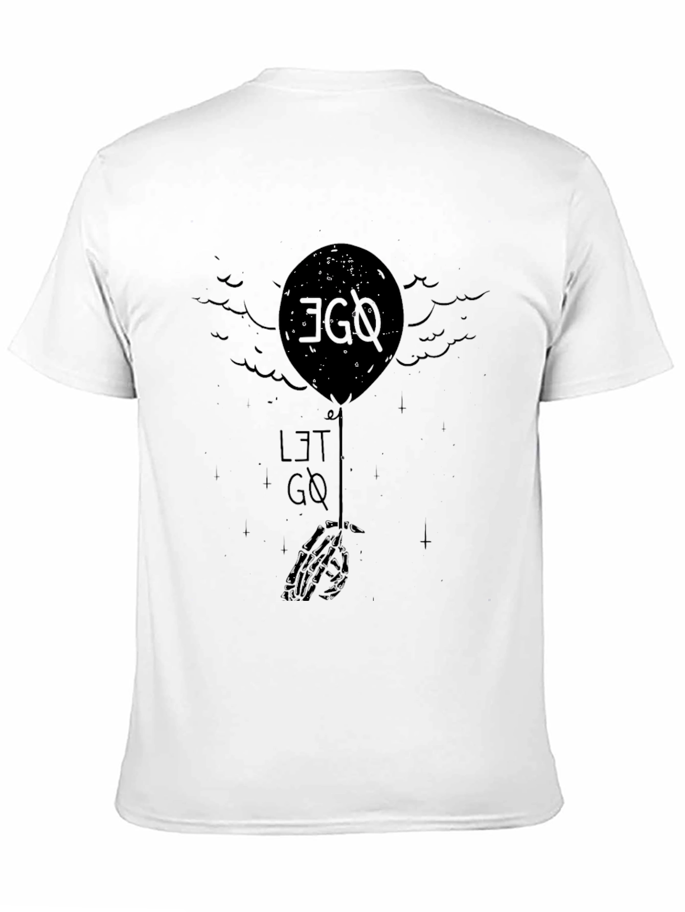 Let Go Graphic Tee - Black Cotton Blend T-Shirt