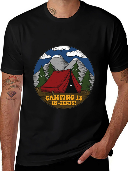 Camping Is In-Tents Graphic T-Shirt