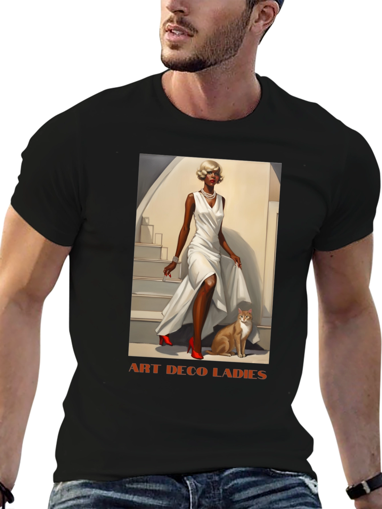Art Deco Ladies Graphic T-Shirt