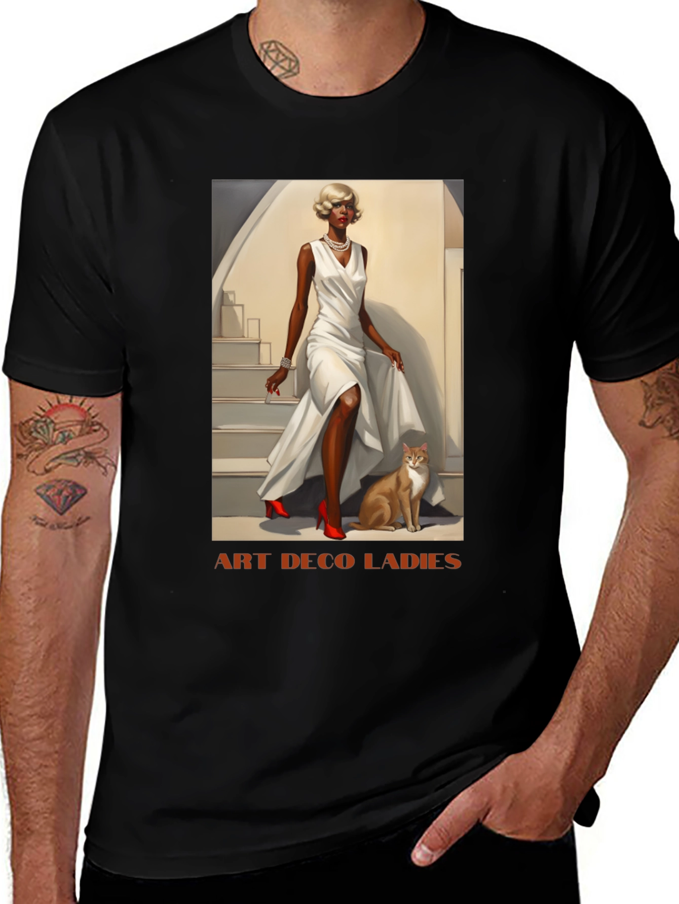 Art Deco Ladies Graphic T-Shirt