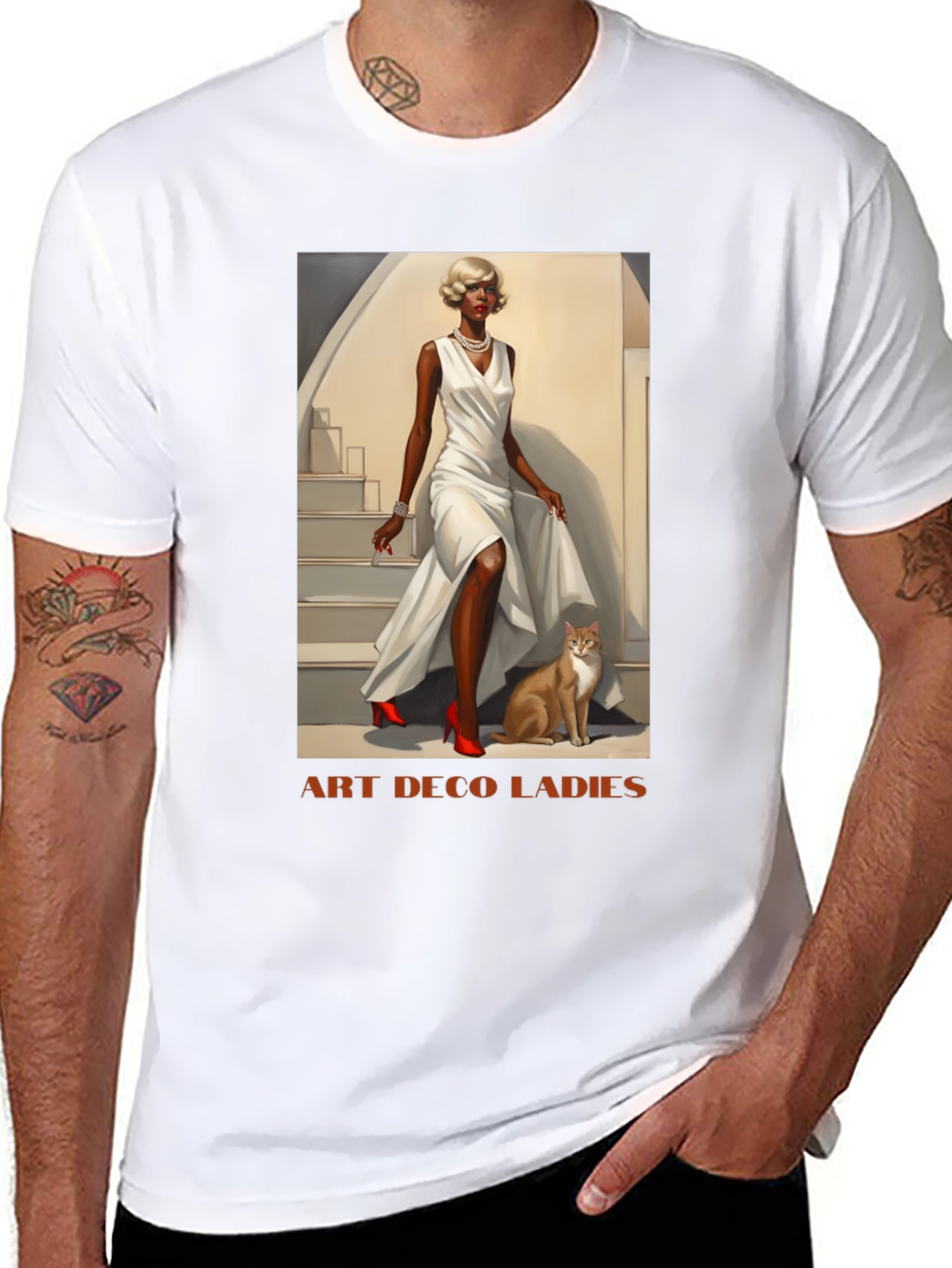 Art Deco Ladies Graphic T-Shirt