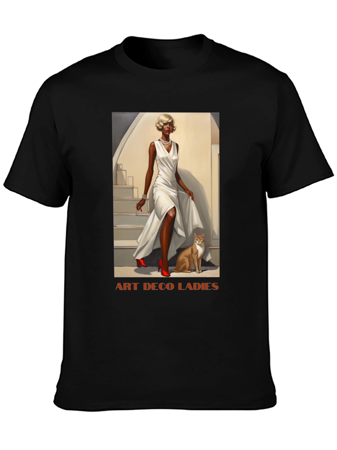 Art Deco Ladies Graphic T-Shirt