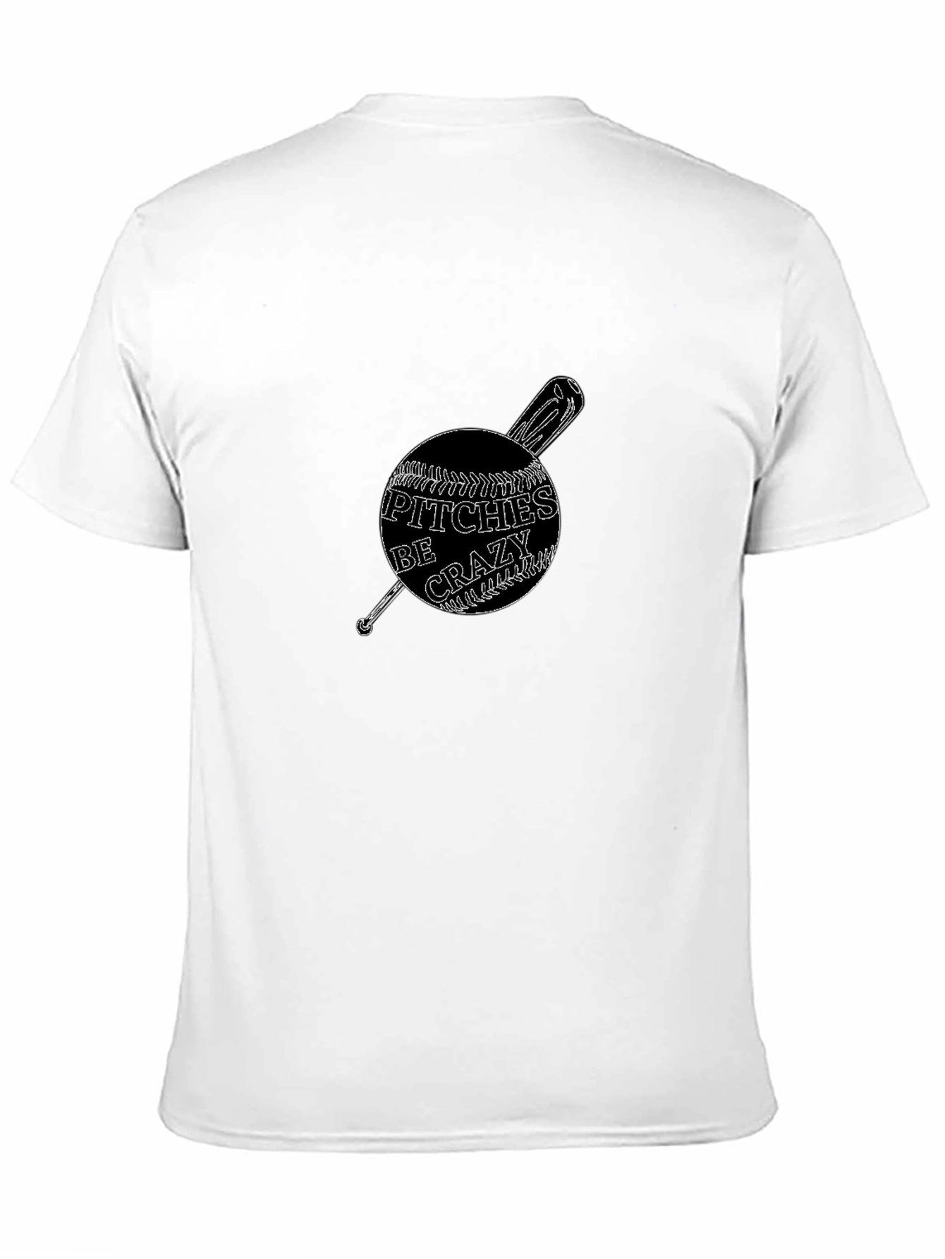 Crazy Pitches Baseball Graphic T-Shirt