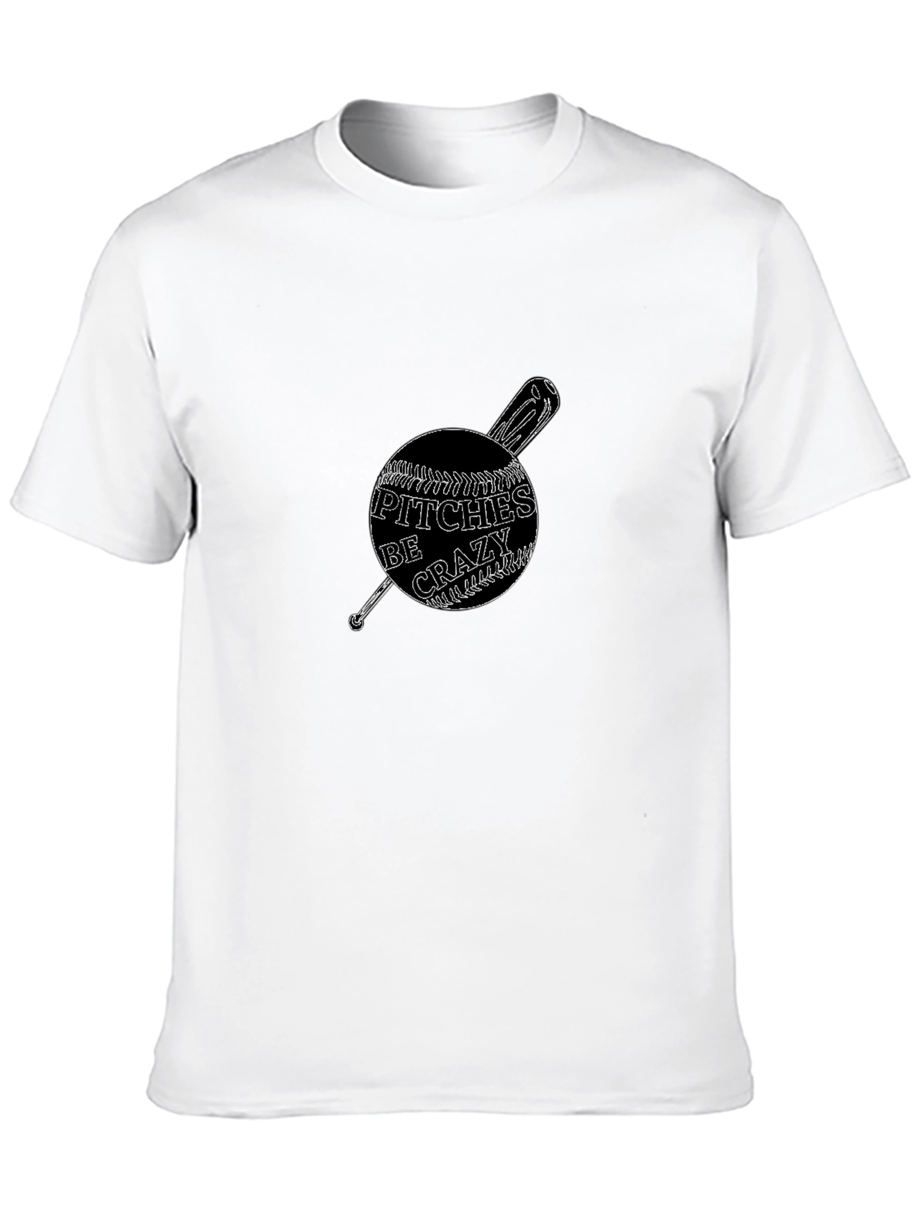 Crazy Pitches Baseball Graphic T-Shirt