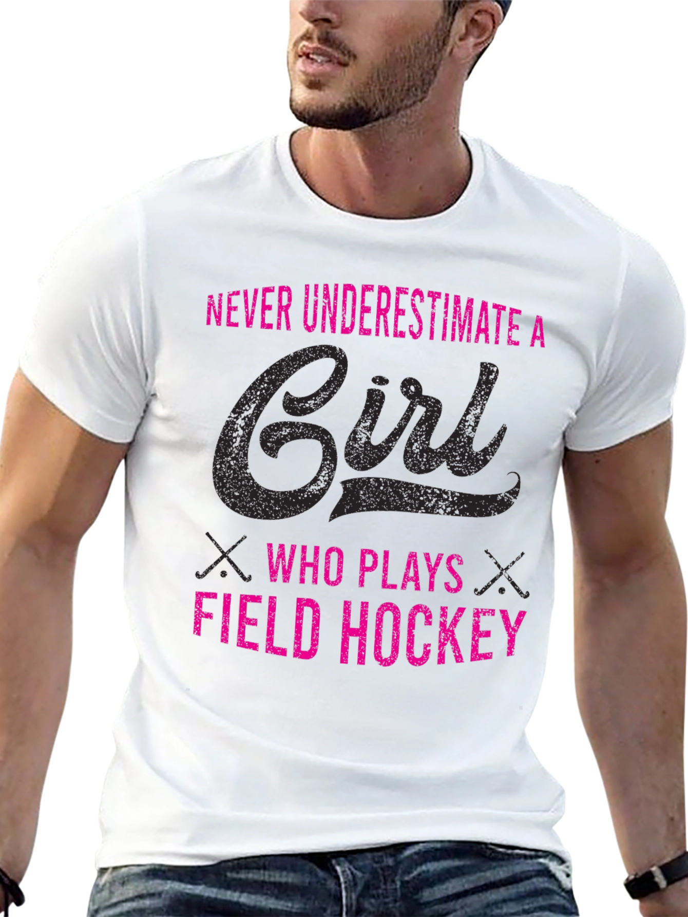 Field Hockey Girls Tee - Never Underestimate