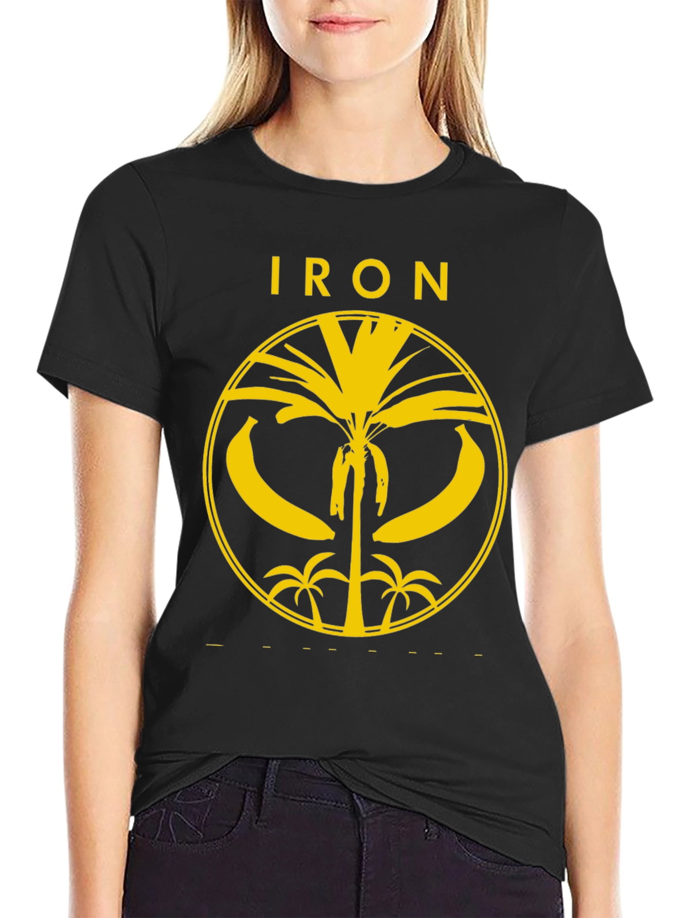 Iron Banana T-Shirt - Yellow Graphic Print