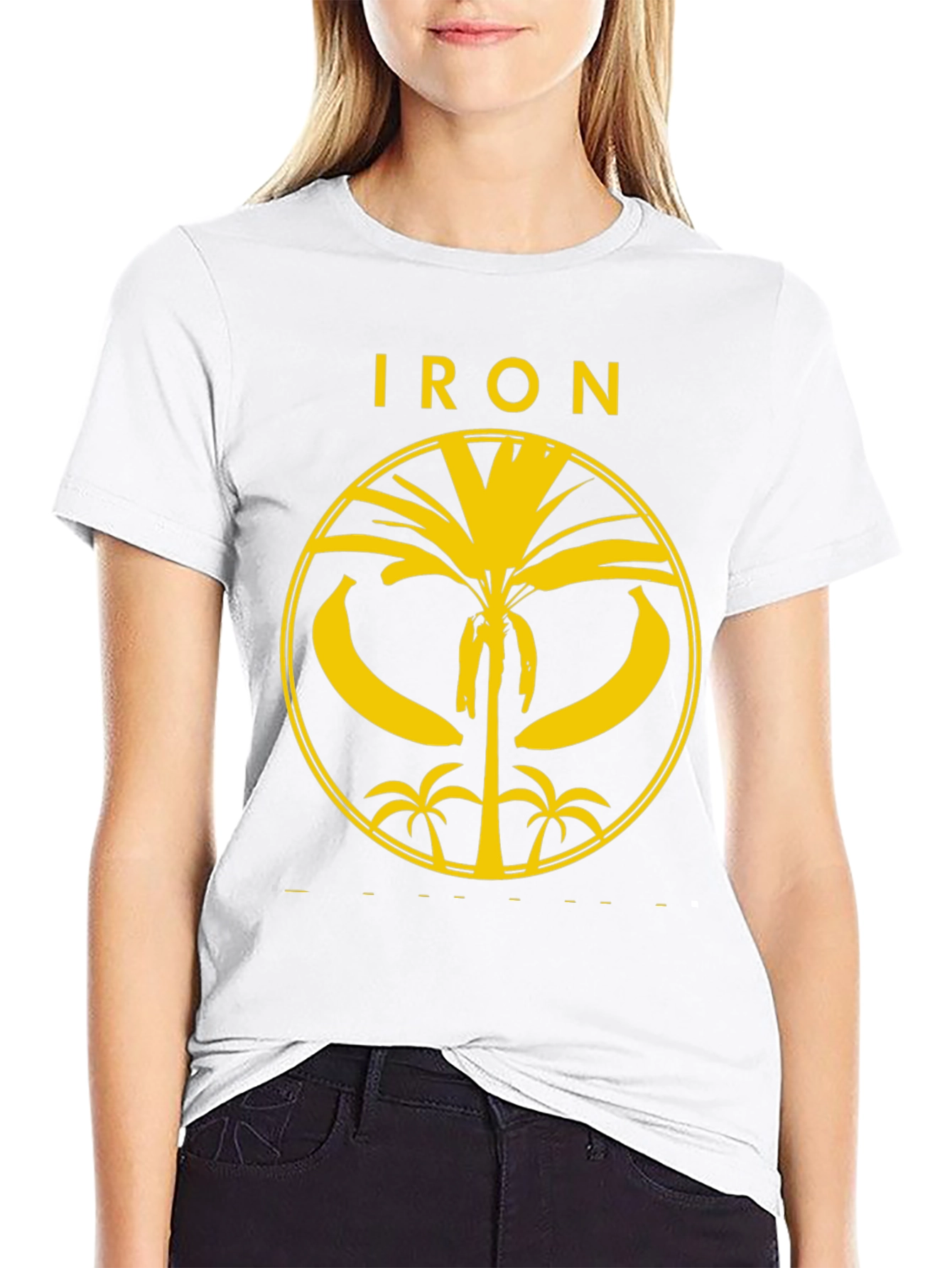 Iron Banana T-Shirt - Yellow Graphic Print