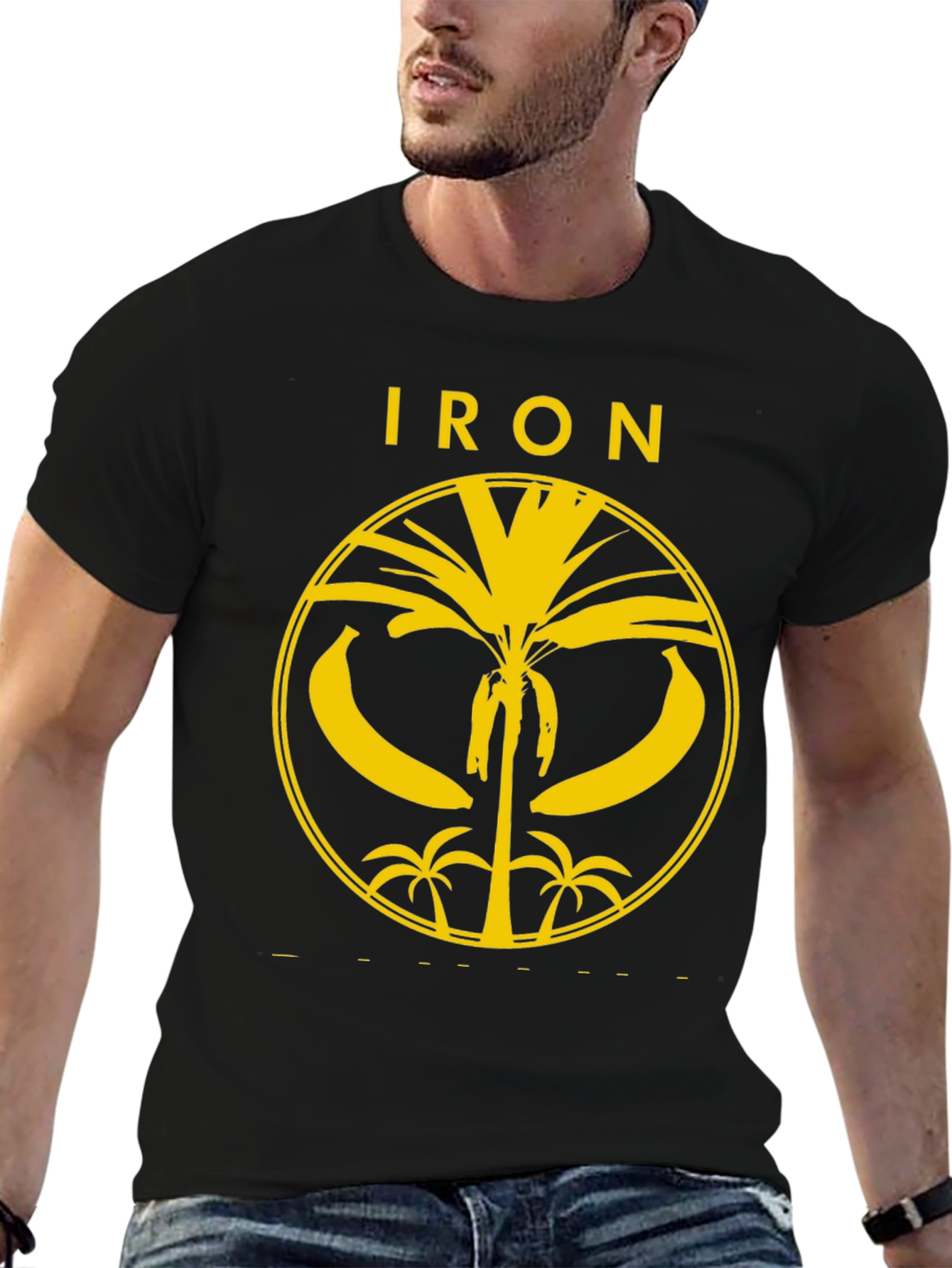 Iron Banana T-Shirt - Yellow Graphic Print