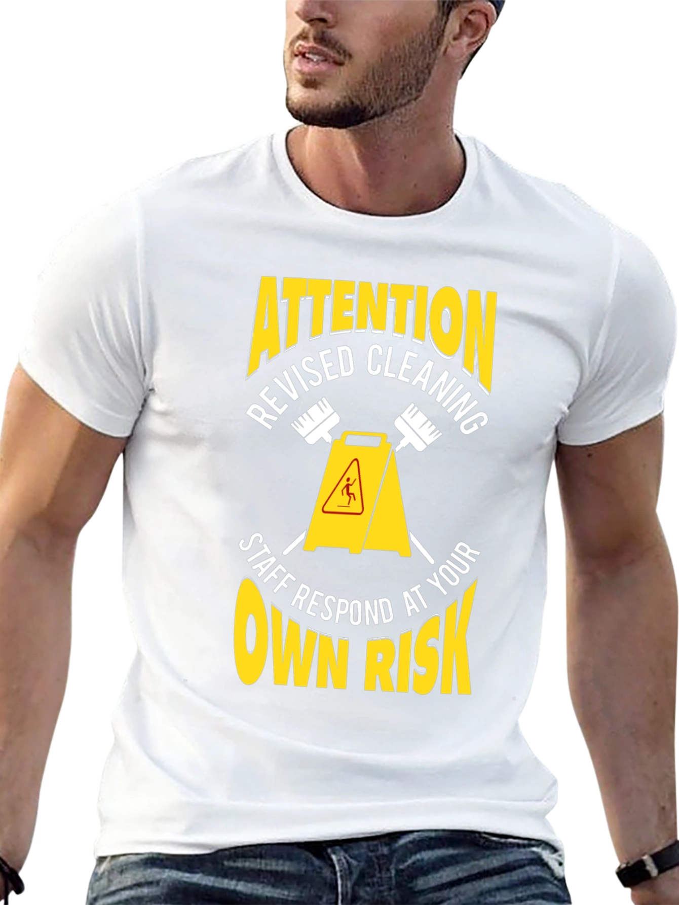 Attention Revised Cleaning Staff T-Shirt