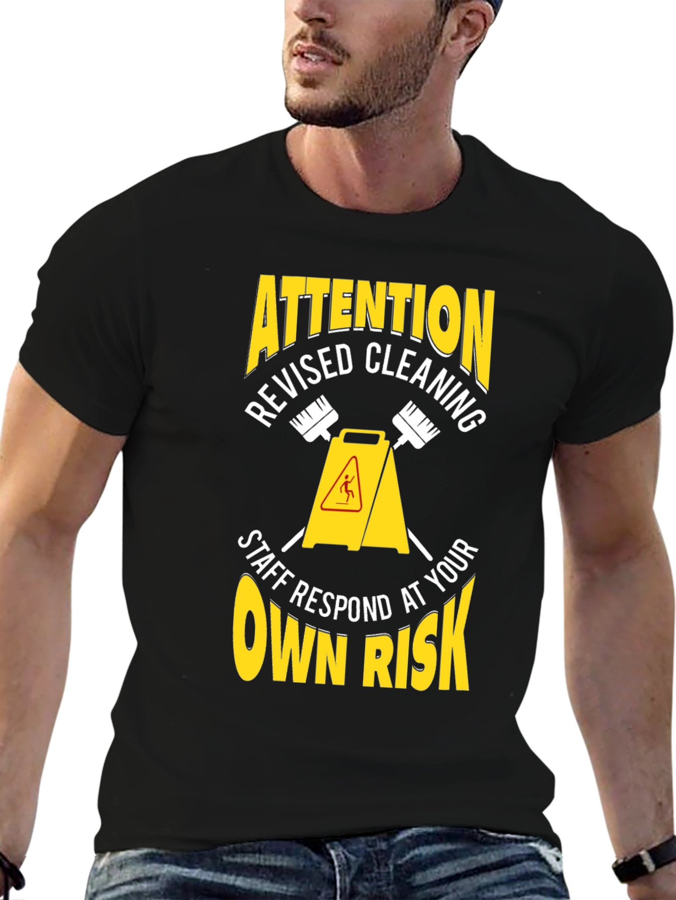 Attention Revised Cleaning Staff T-Shirt
