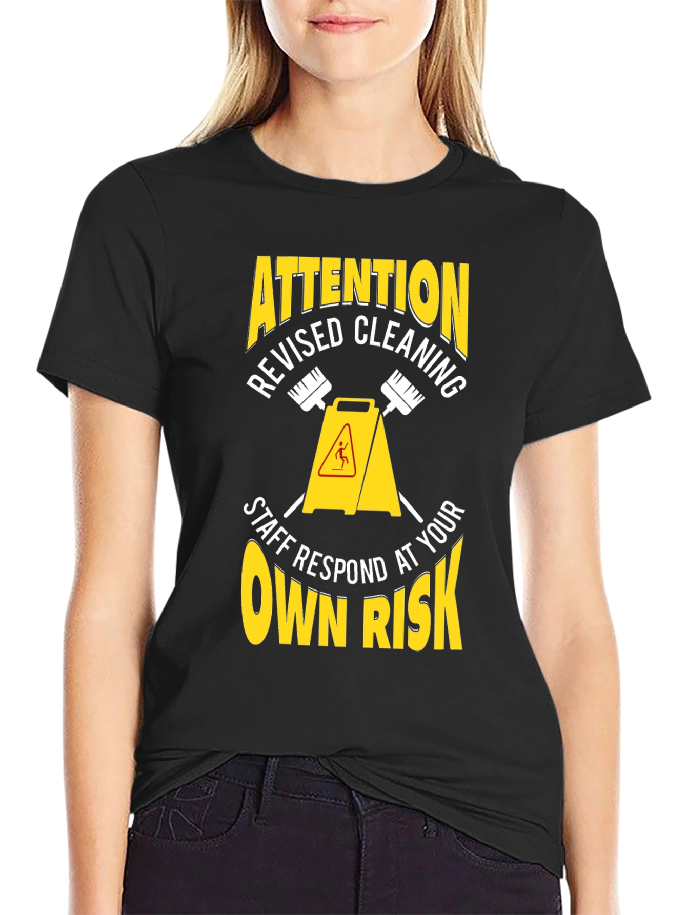 Attention Revised Cleaning Staff T-Shirt