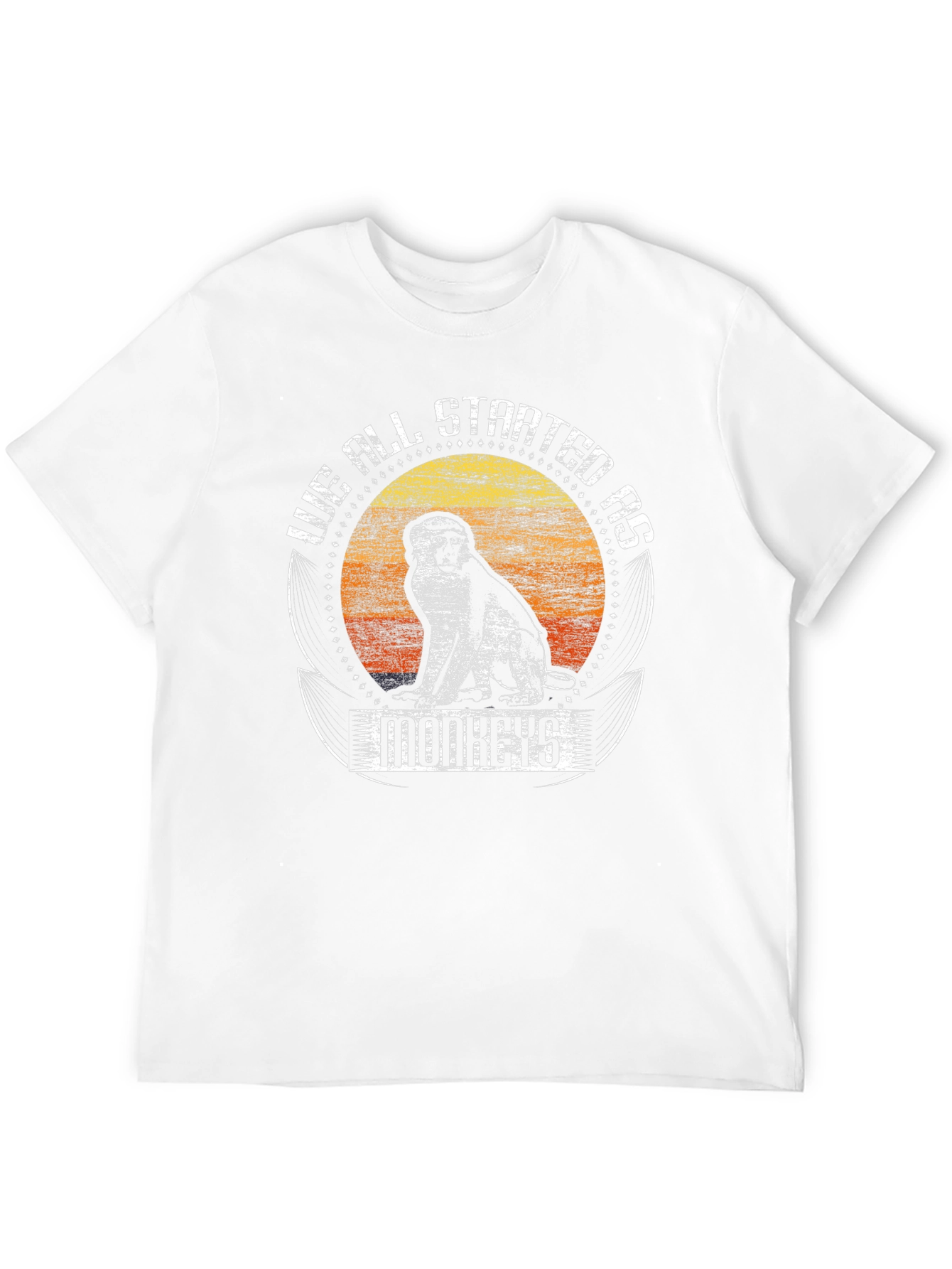 We All Started As Monkeys Graphic Tee
