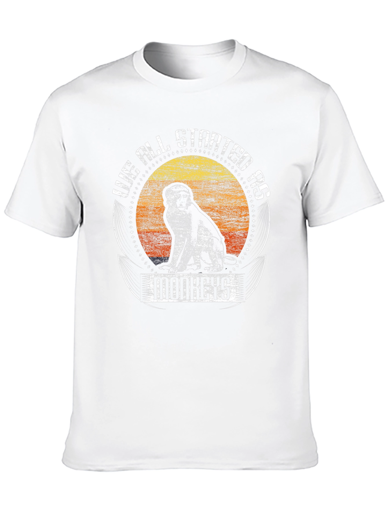 We All Started As Monkeys Graphic Tee