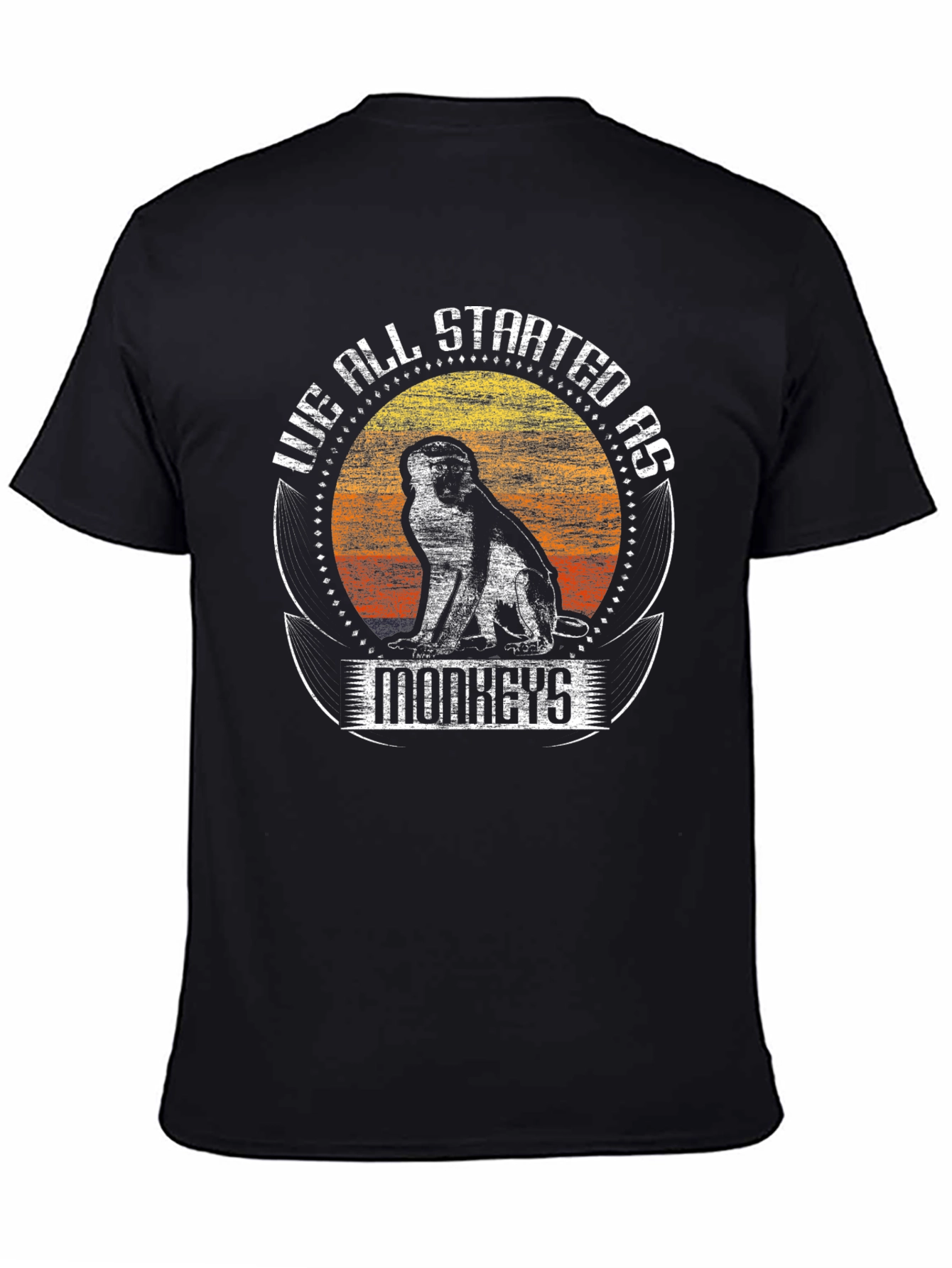 We All Started As Monkeys Graphic Tee
