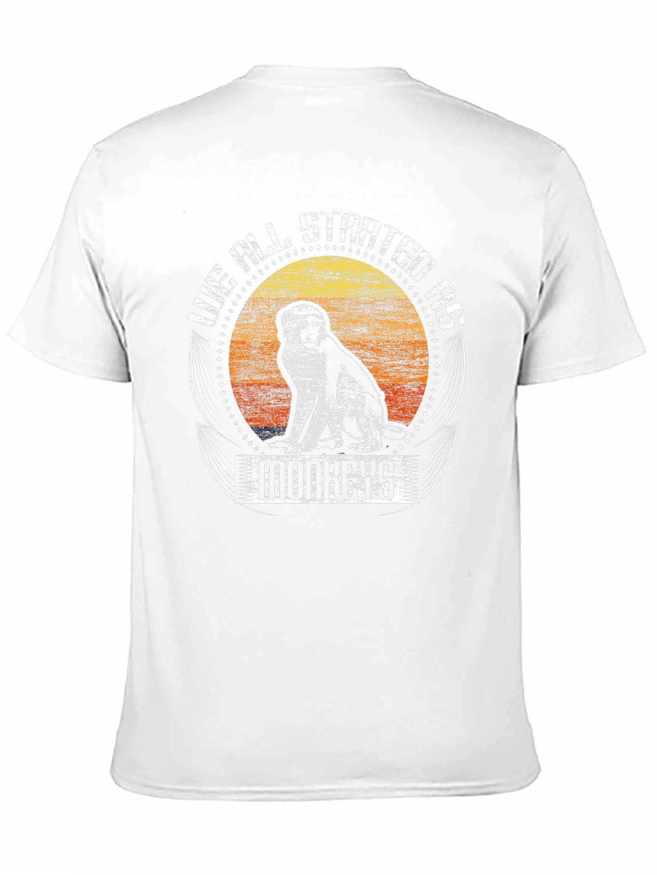 We All Started As Monkeys Graphic Tee