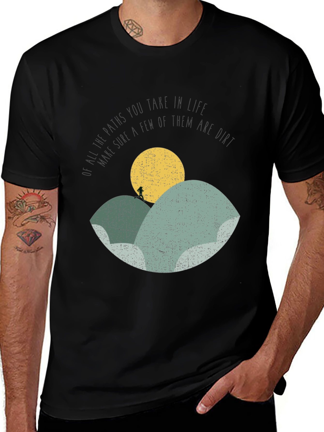 Motivational Hiker T-Shirt - Nature Inspired Design