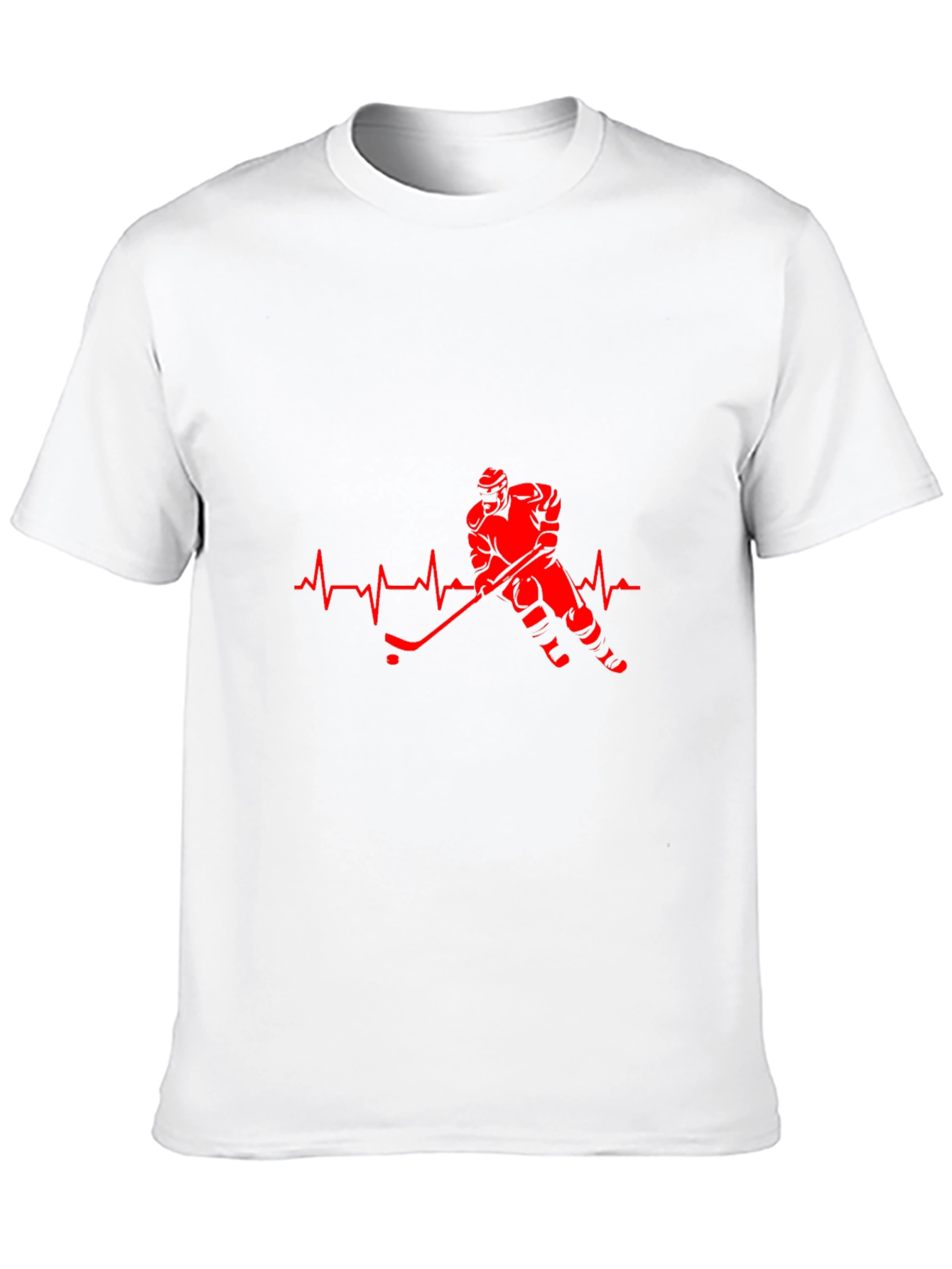 Hockey Heartbeat Black T-Shirt