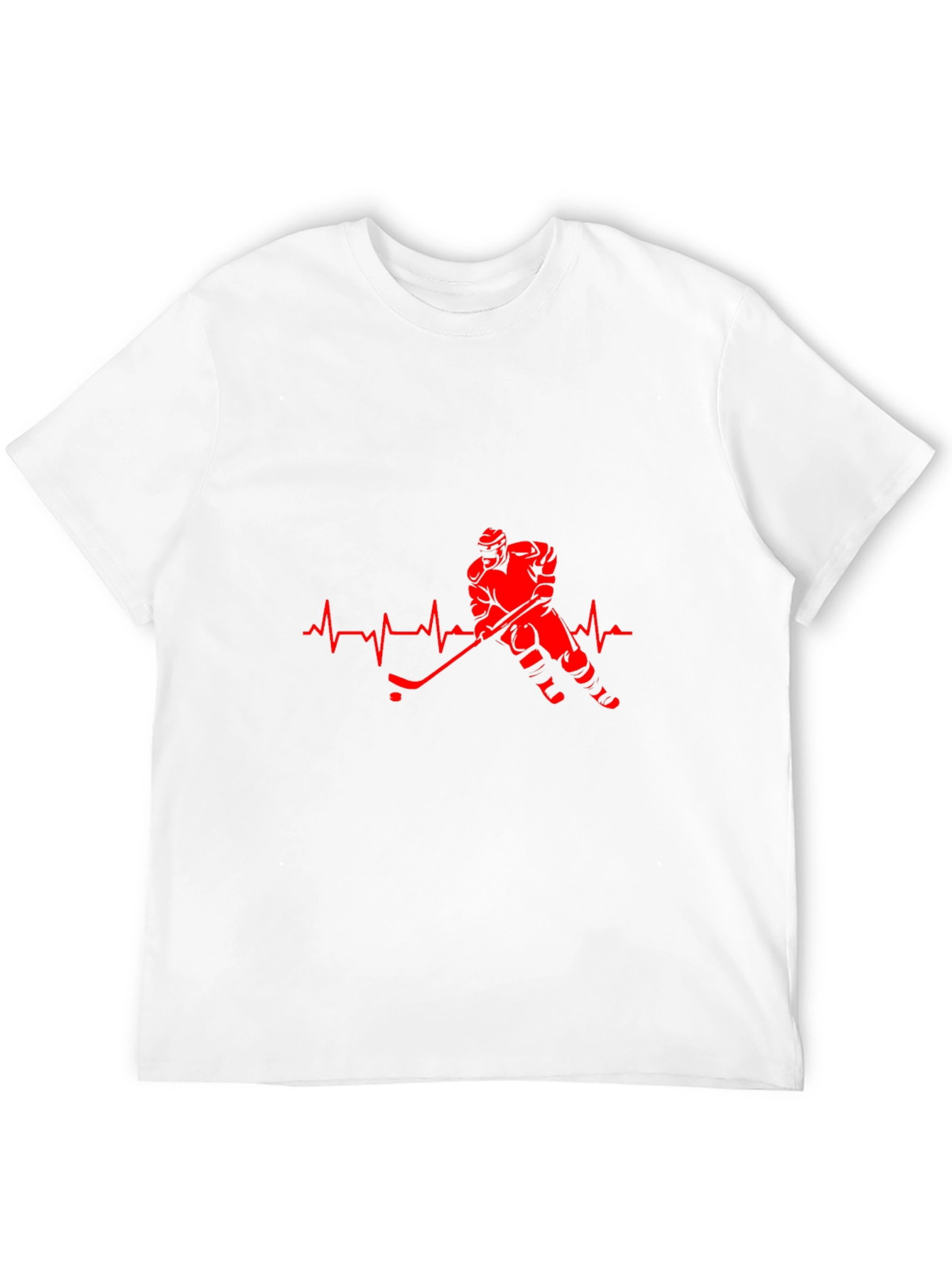Hockey Heartbeat Black T-Shirt