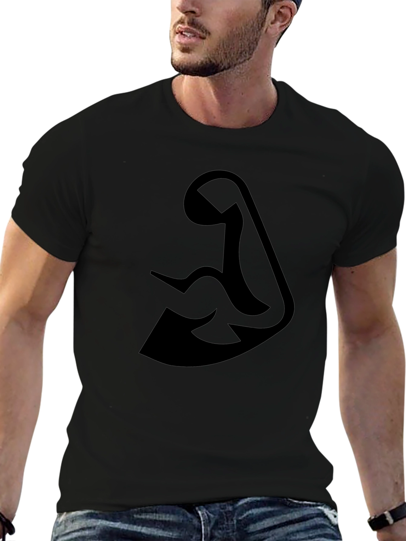 Black Arm Flex Graphic Tee