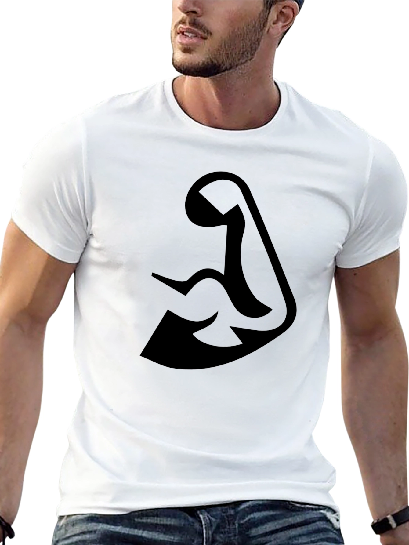 Black Arm Flex Graphic Tee