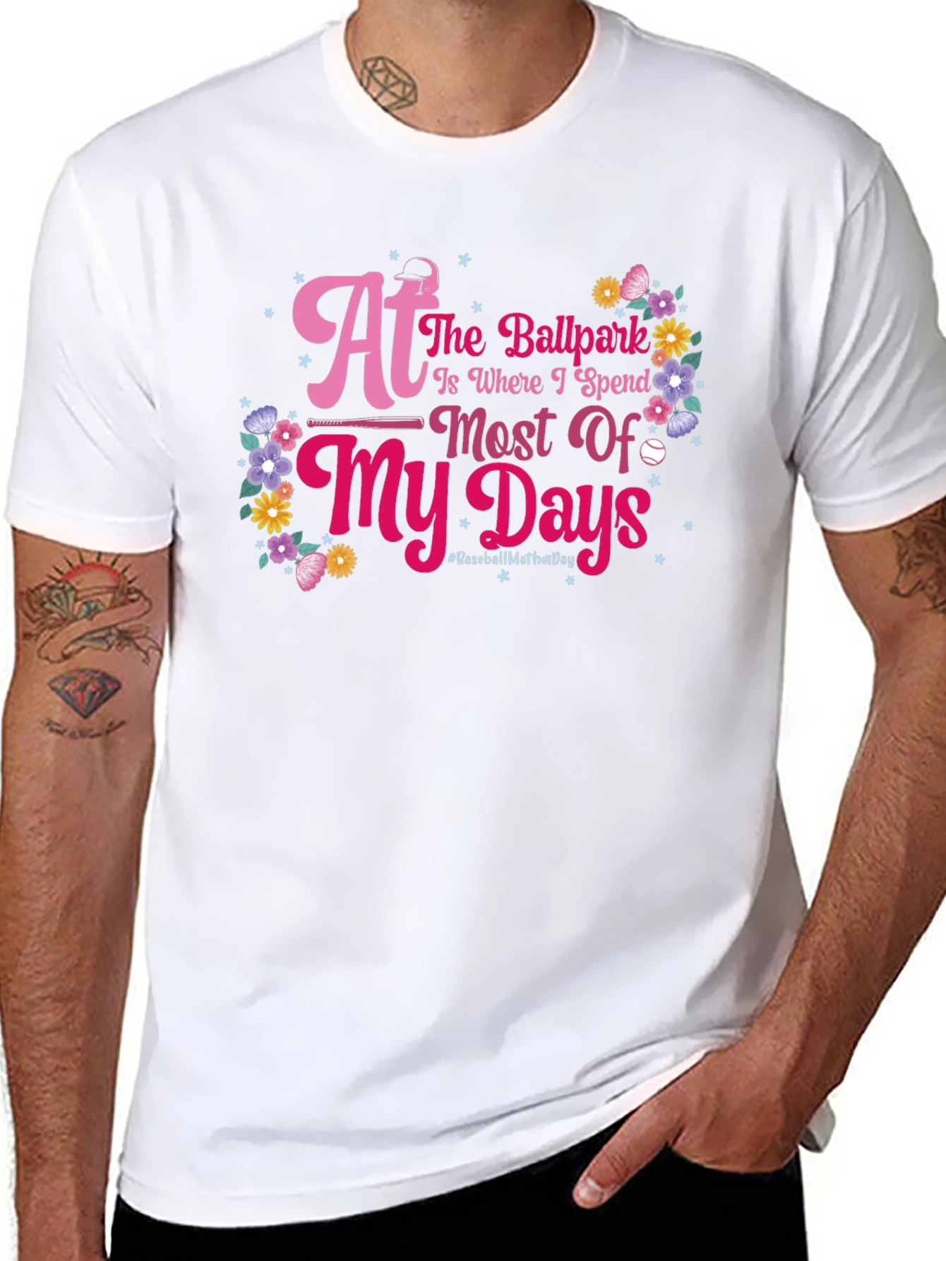 Ballpark Baseball Mothers Day T-Shirt
