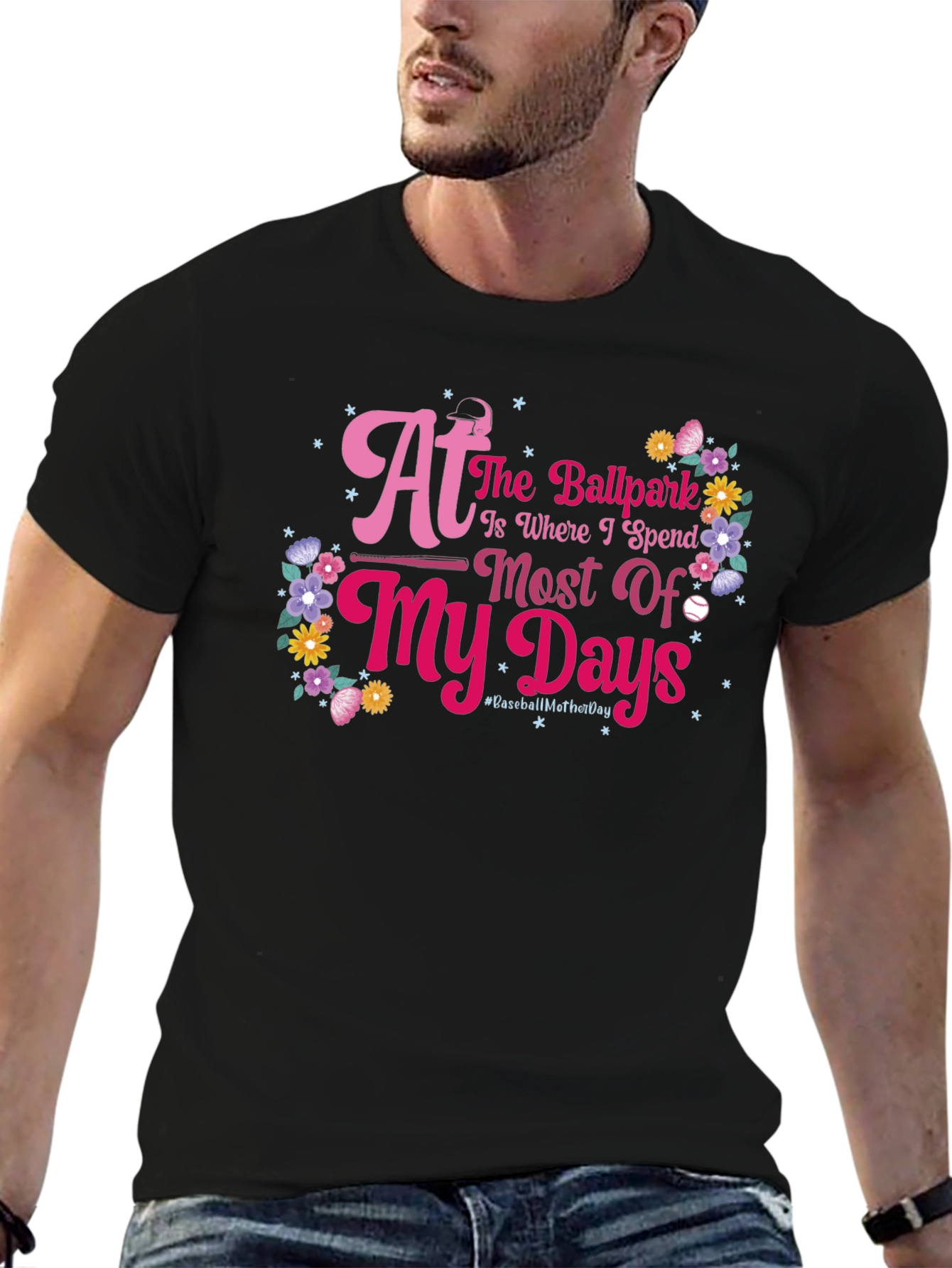 Ballpark Baseball Mothers Day T-Shirt