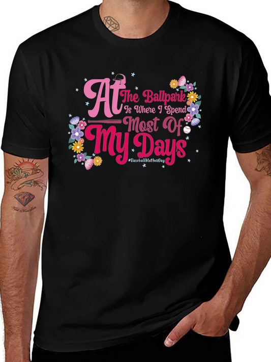 Ballpark Baseball Mothers Day T-Shirt