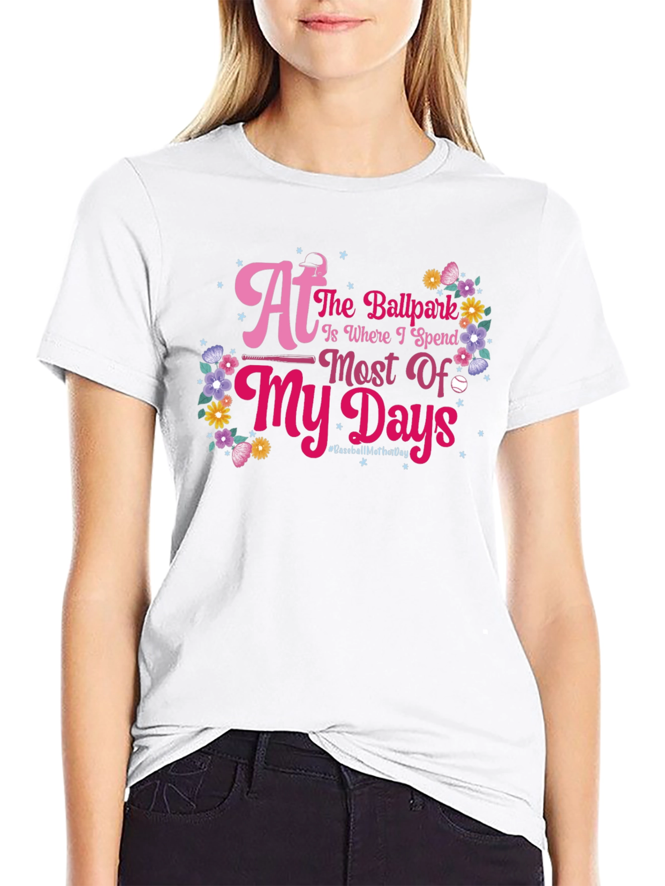 Ballpark Baseball Mothers Day T-Shirt