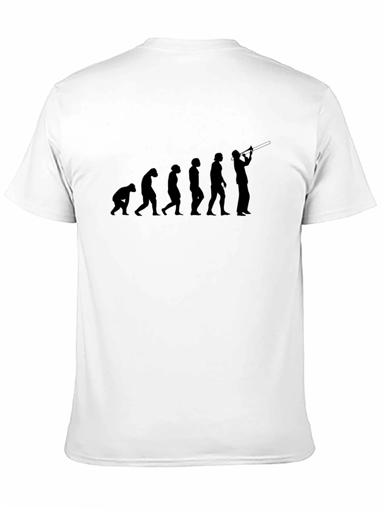 Evolution of Trombone Player Black T-Shirt