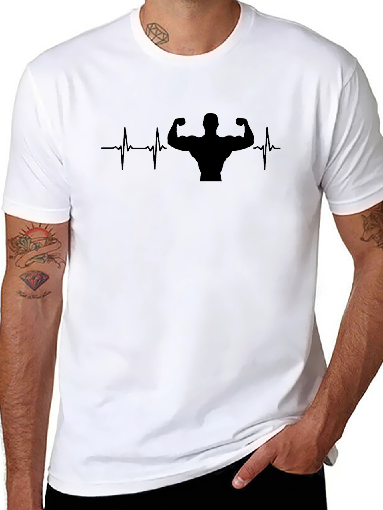 Gym Lifeline Graphic Tee - Black