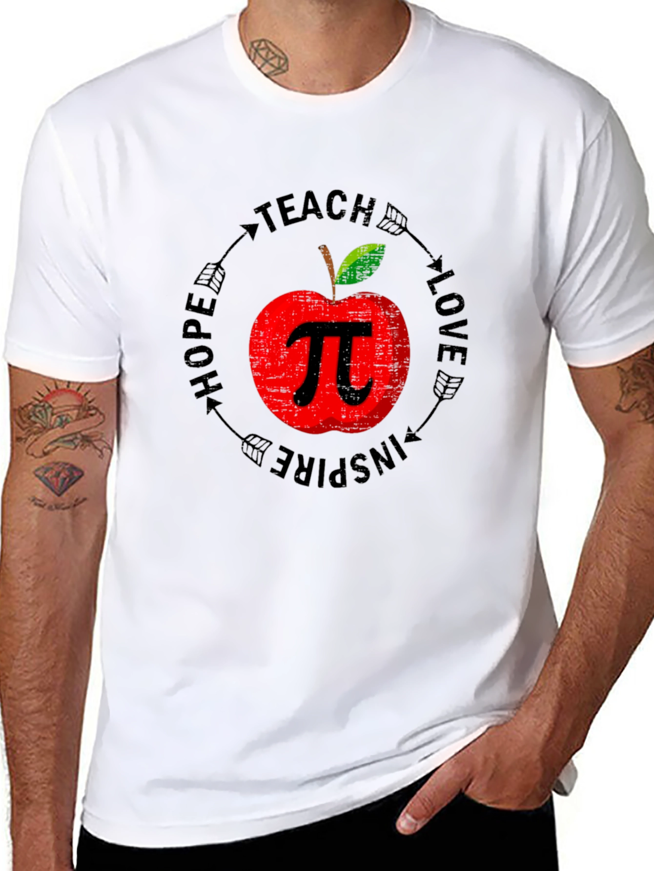 Teacher Apple Pi Graphic Tee