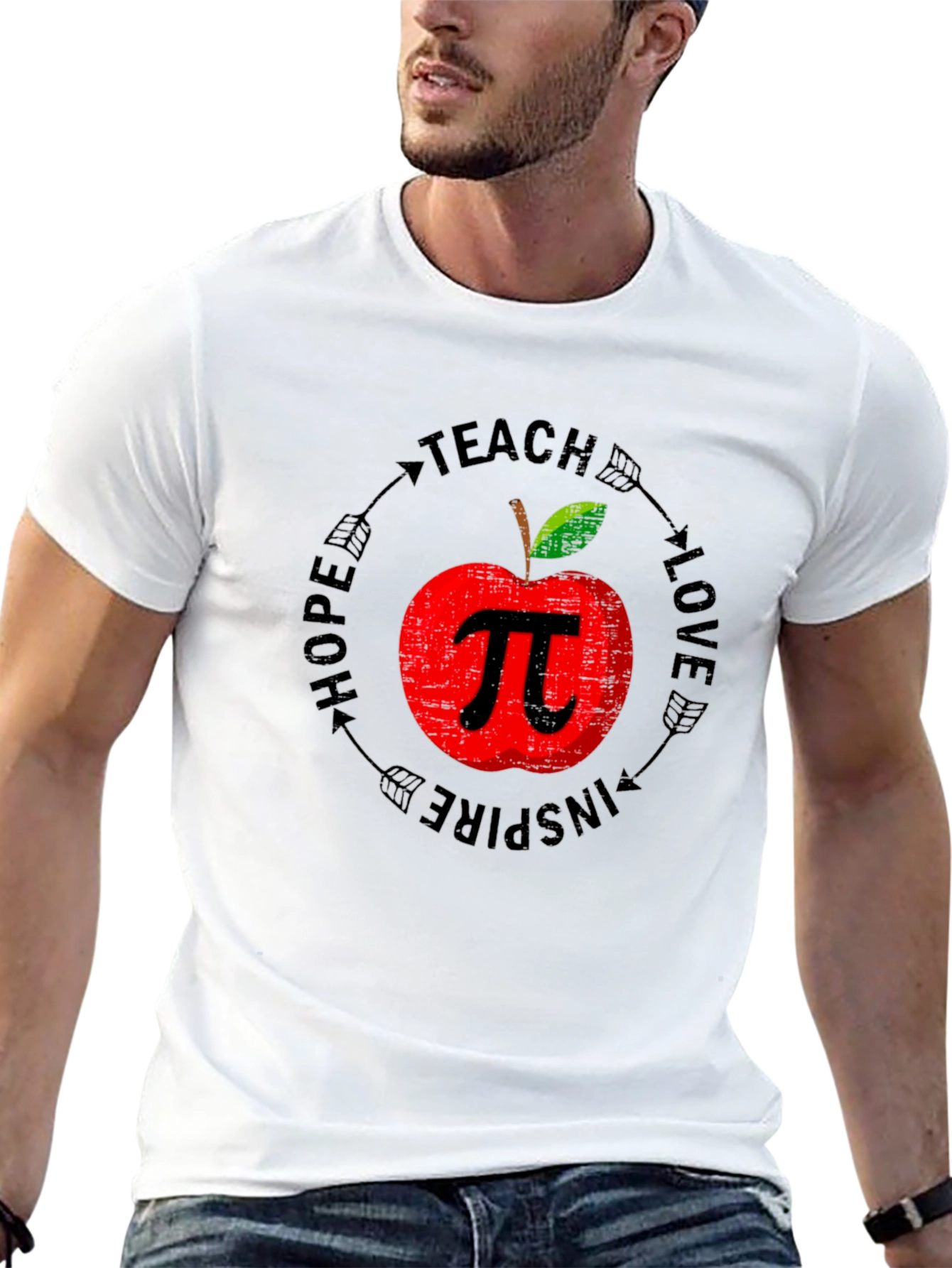 Teacher Apple Pi Graphic Tee