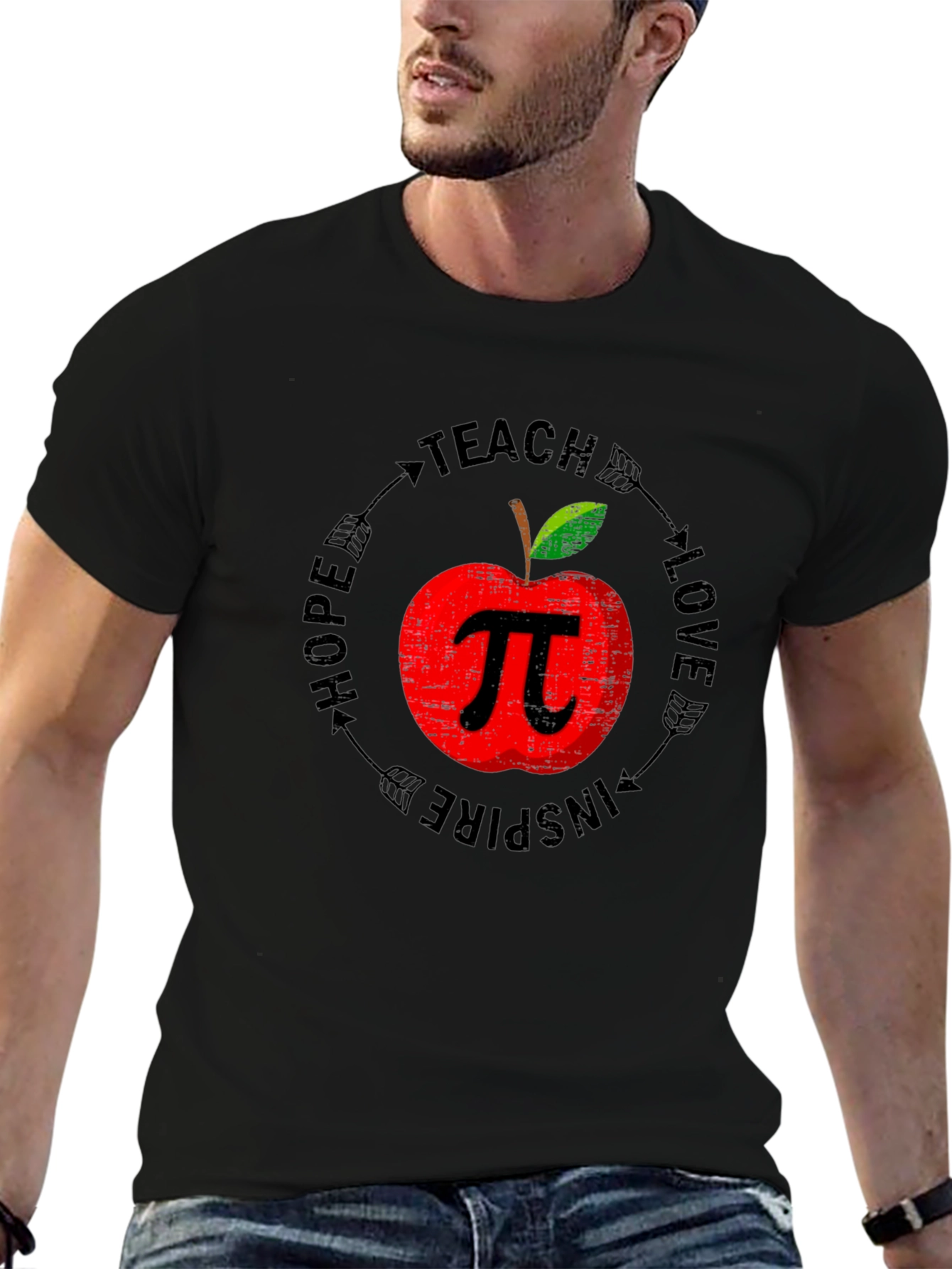 Teacher Apple Pi Graphic Tee