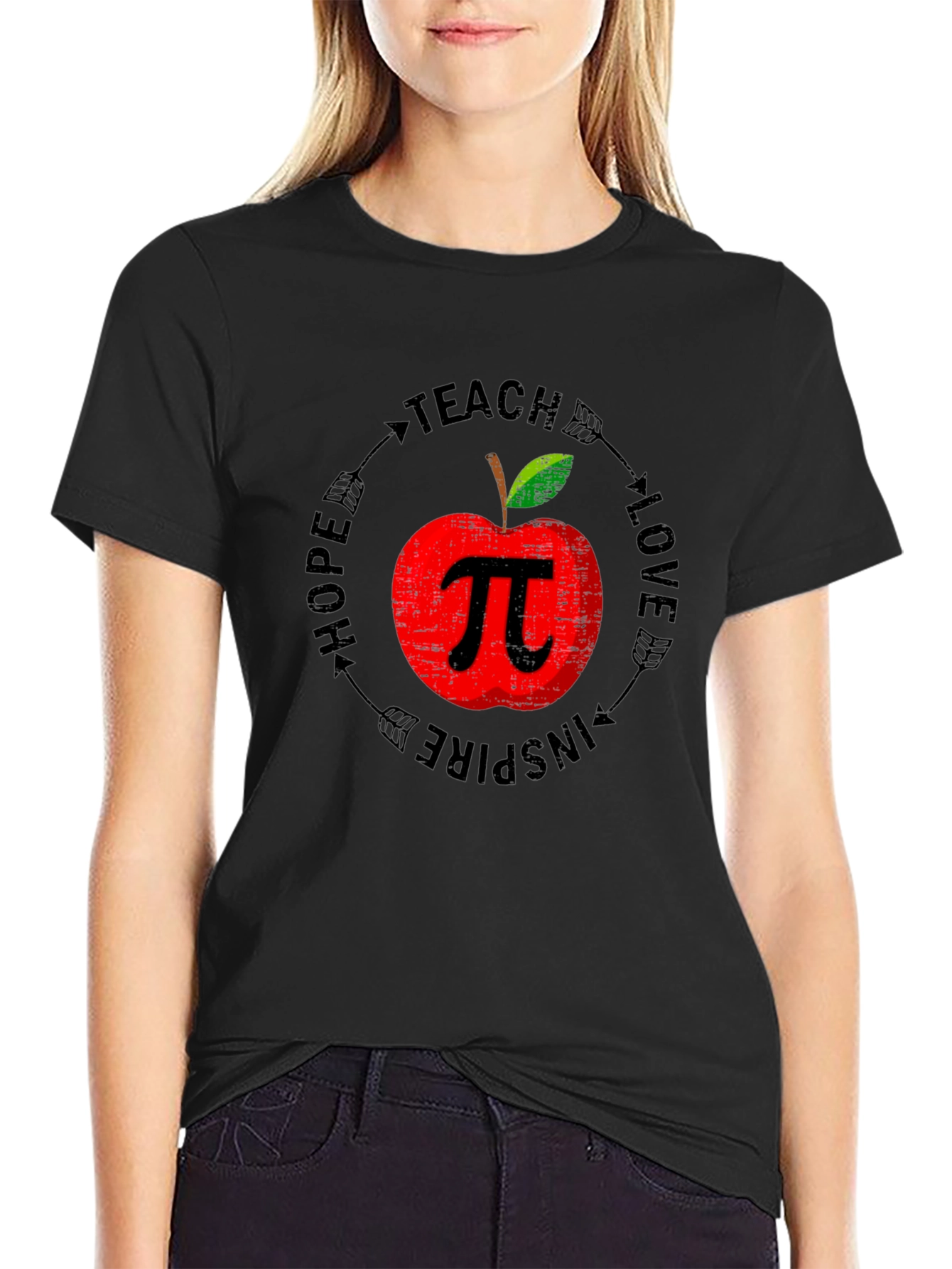 Teacher Apple Pi Graphic Tee