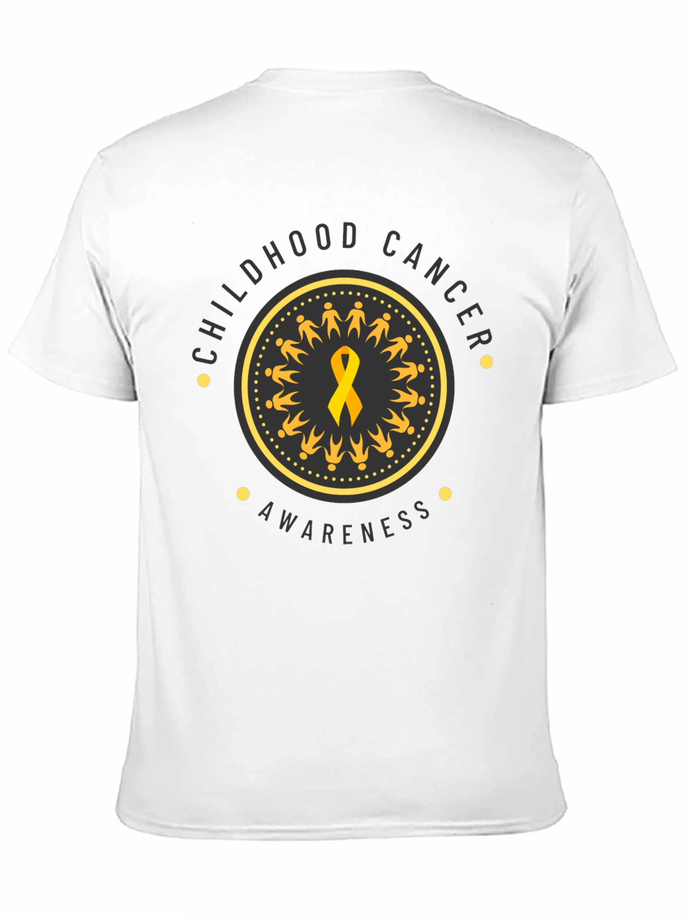 Childhood Cancer Awareness Ribbon Graphic T-Shirt