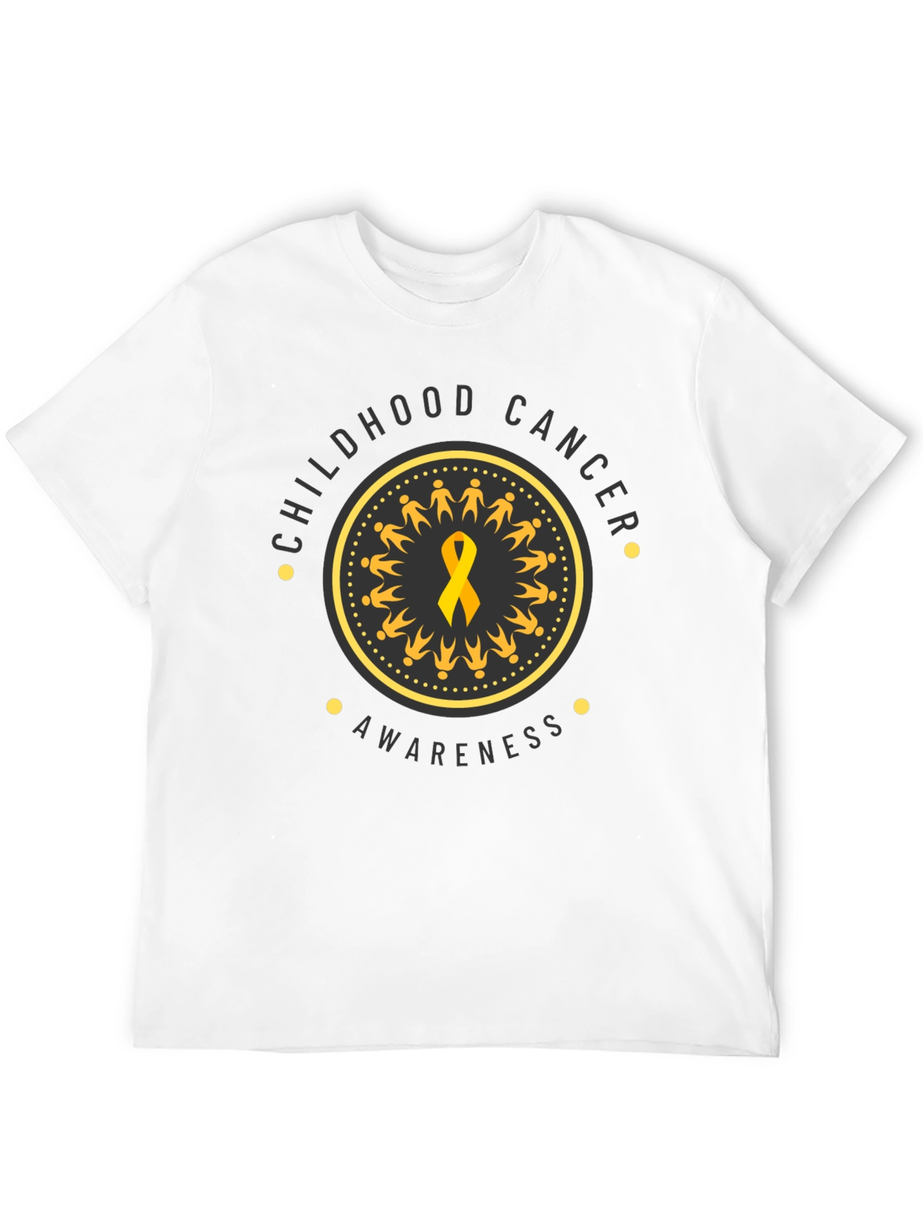 Childhood Cancer Awareness Ribbon Graphic T-Shirt