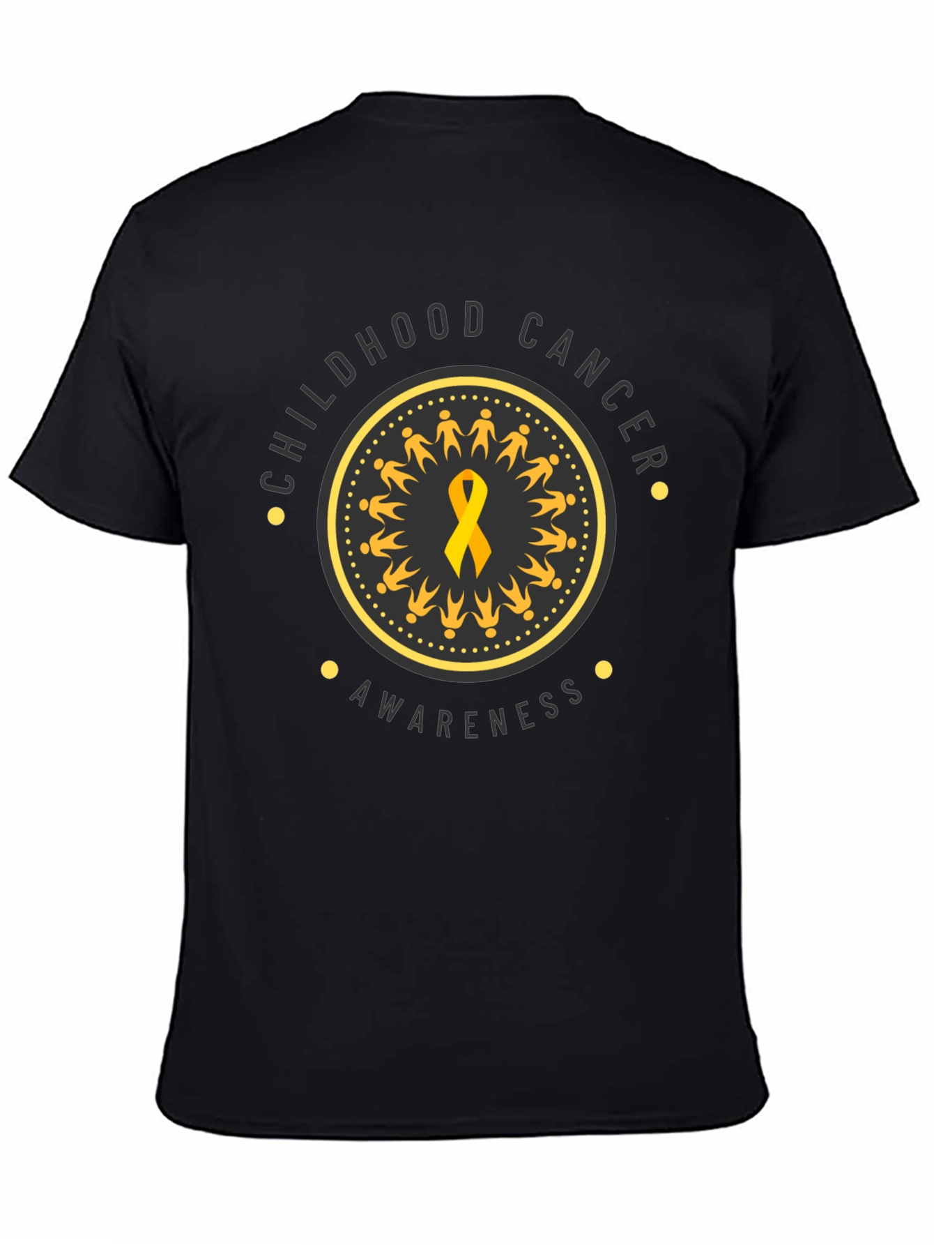 Childhood Cancer Awareness Ribbon Graphic T-Shirt